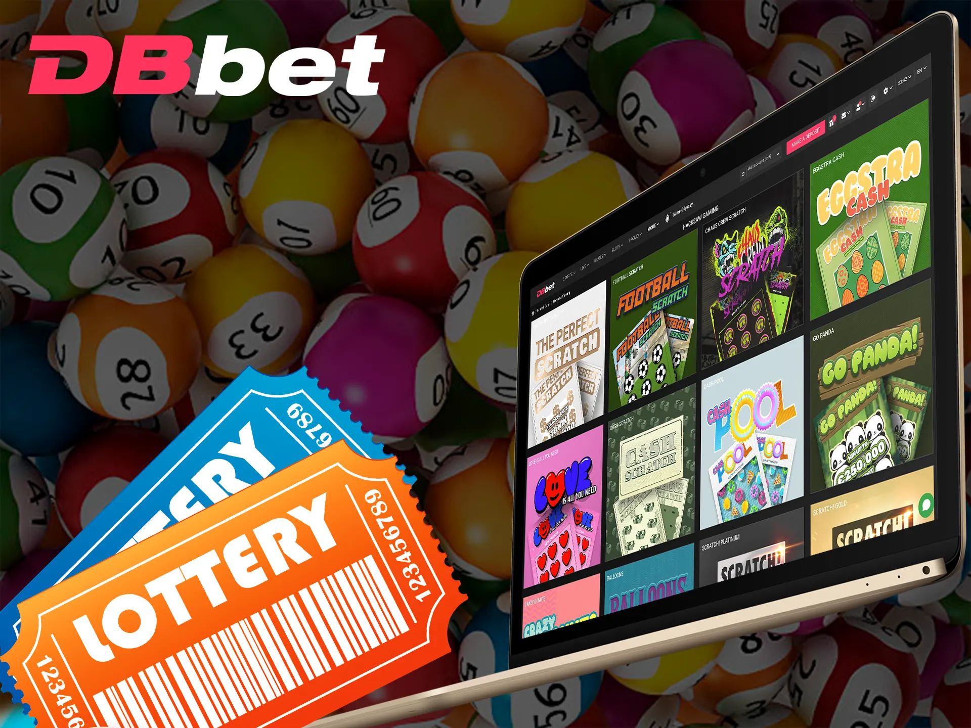 Pull your winning ticket and become a winner at DBbet.