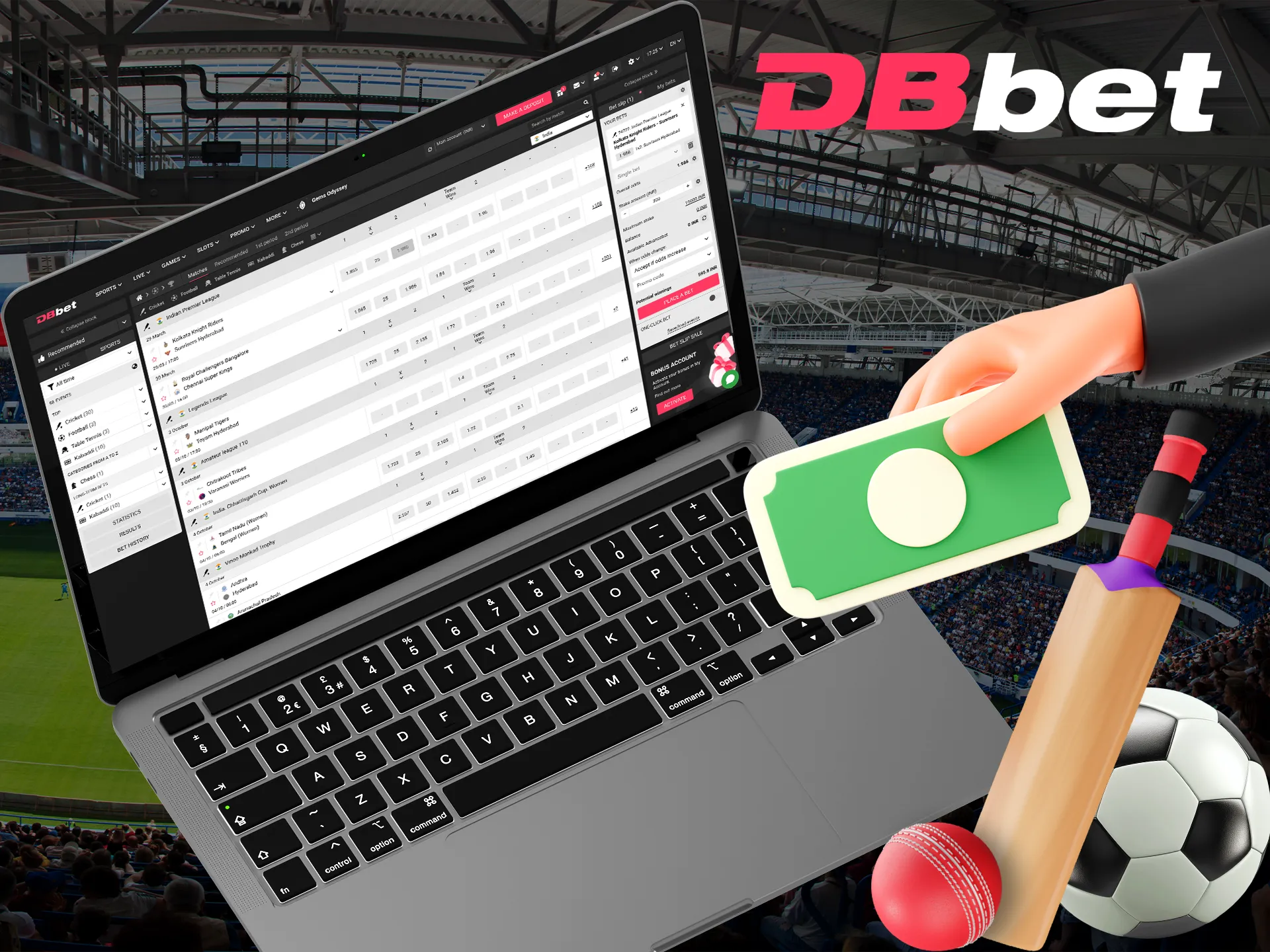 Find the right betting options for you at DBbet.