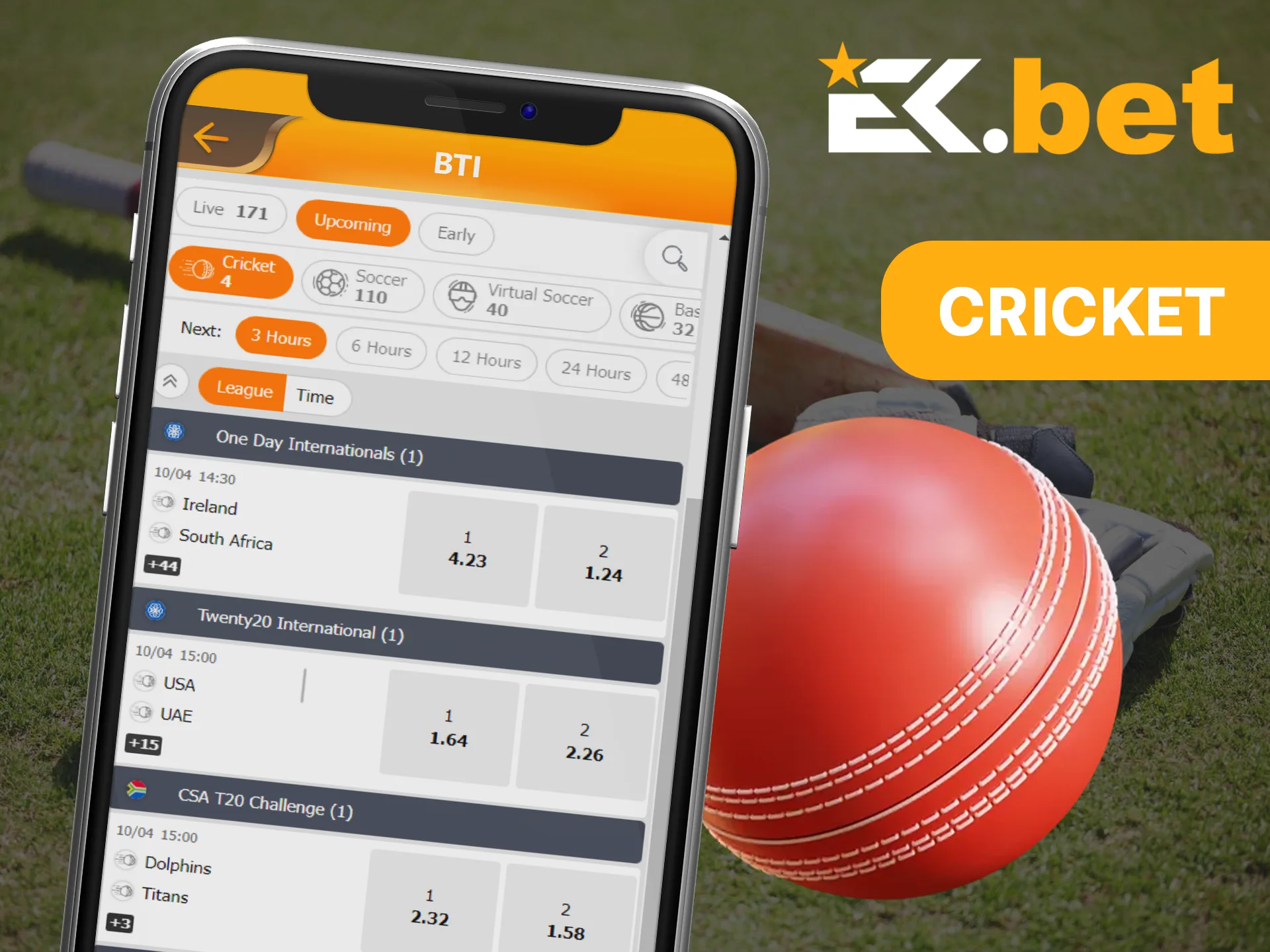 Make winning cricket bets with the EkBet app.