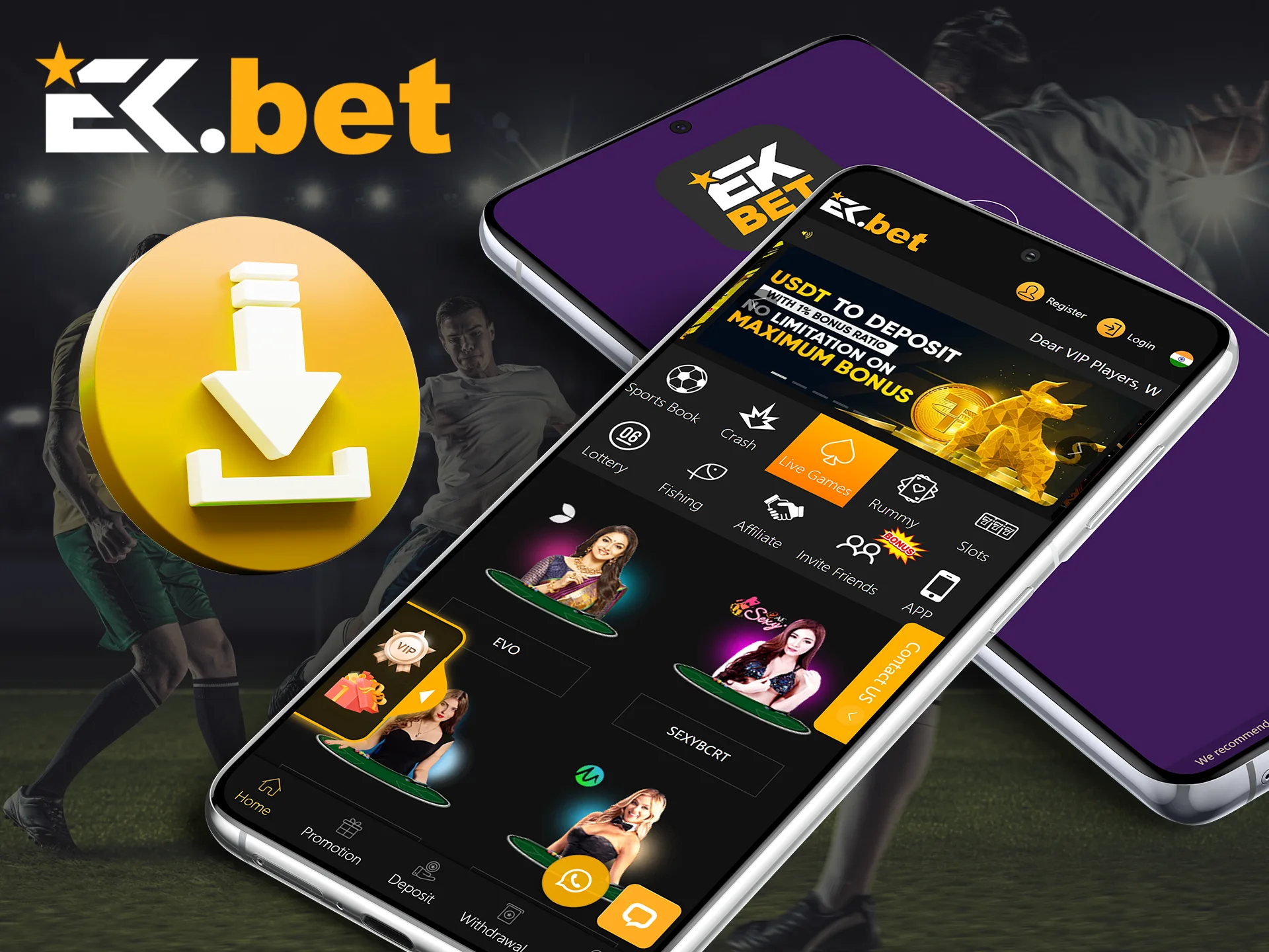 Find out how to update the EkBet app.