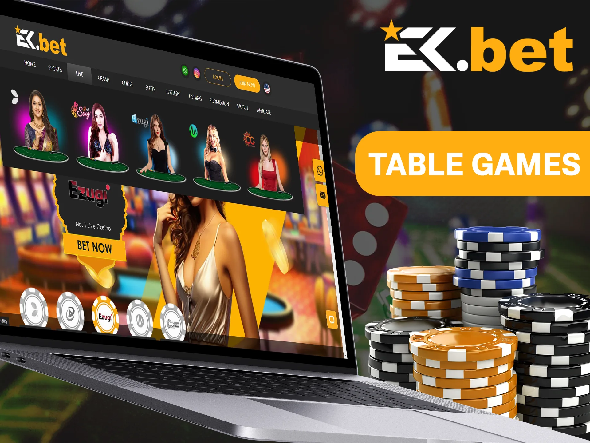 Register at EkBet and beat the dealers.