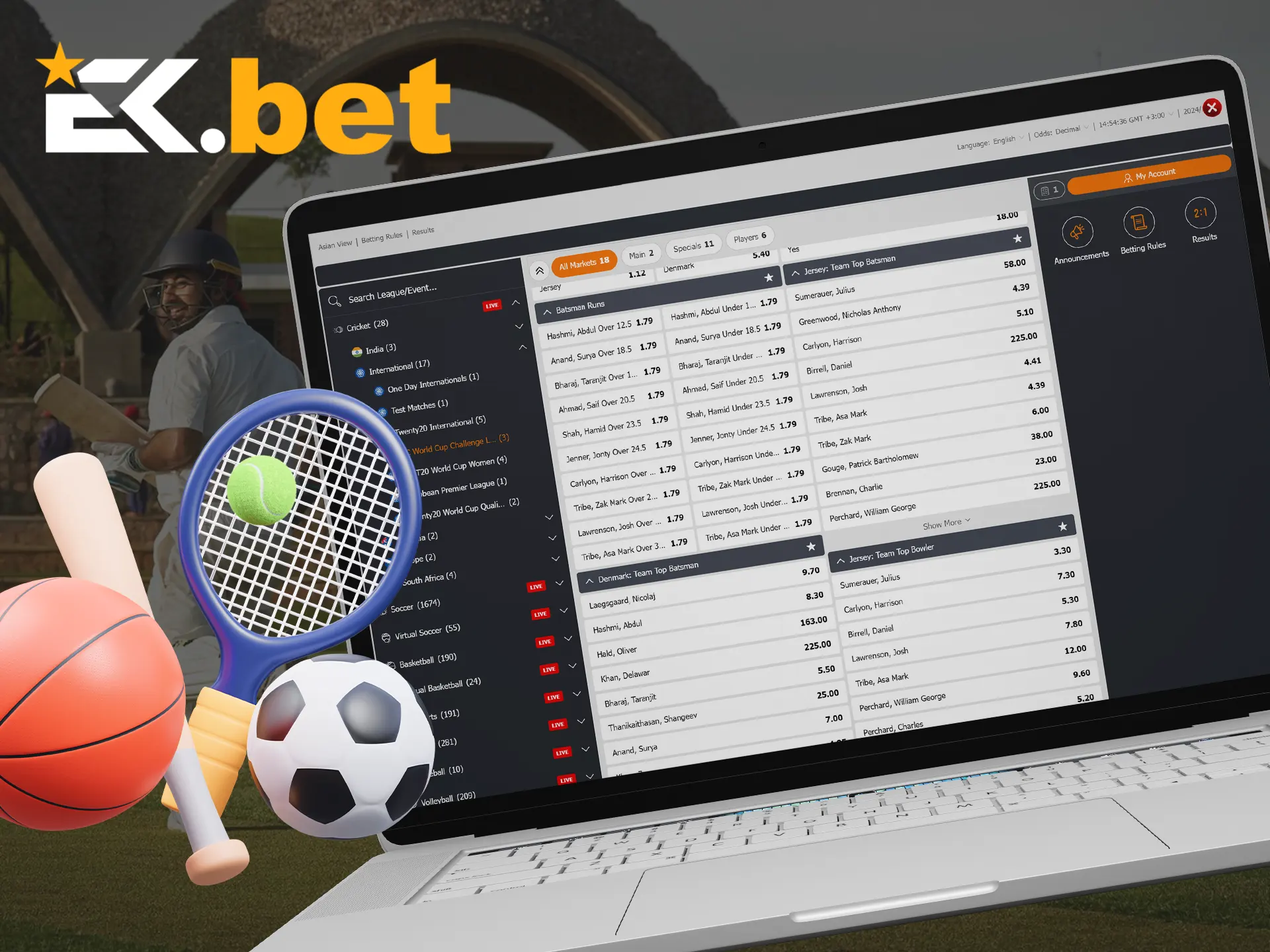 Choose your preferred bet type at EkBet.