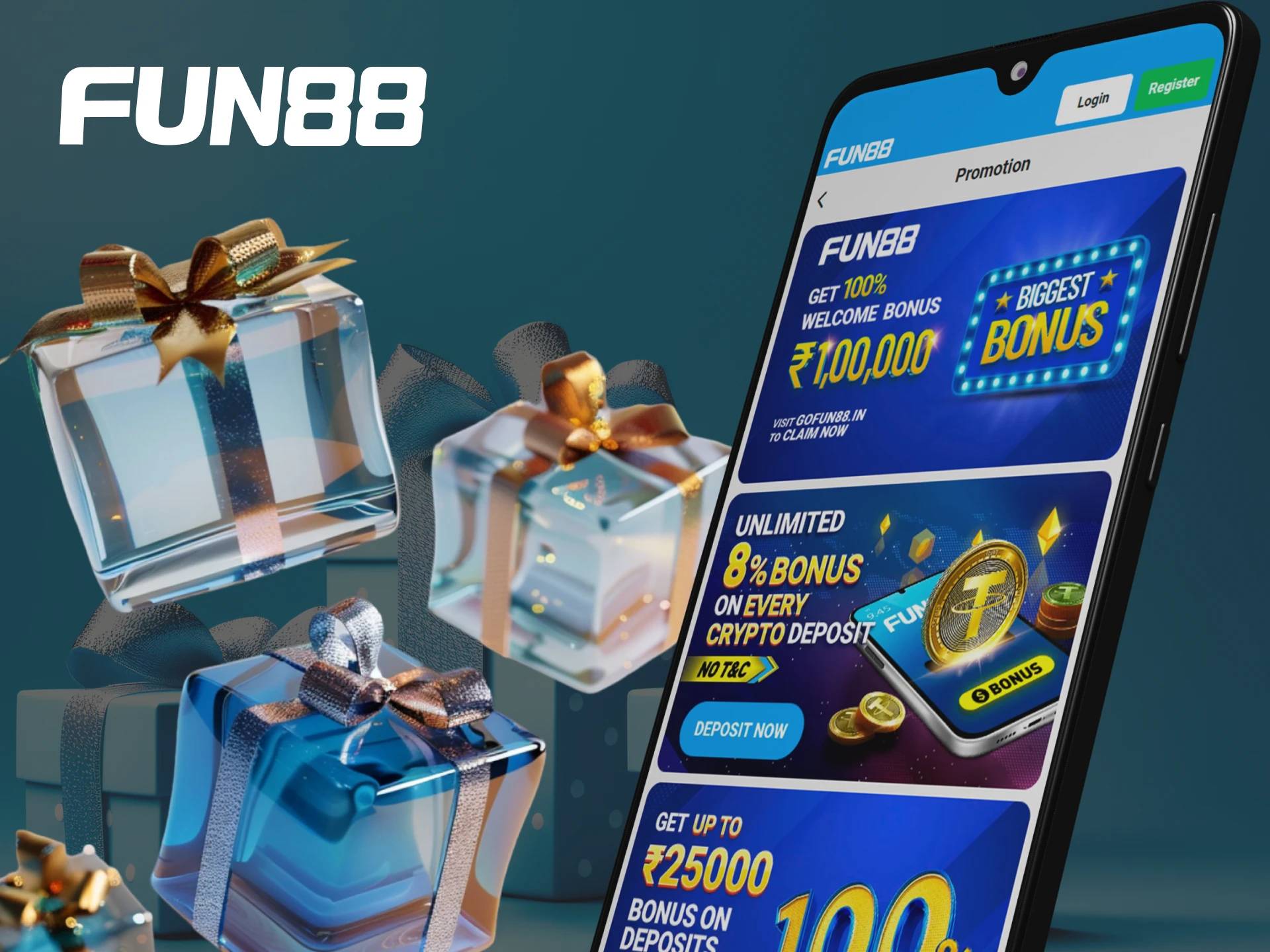 Get a lucrative Fun88 welcome bonus in their app.