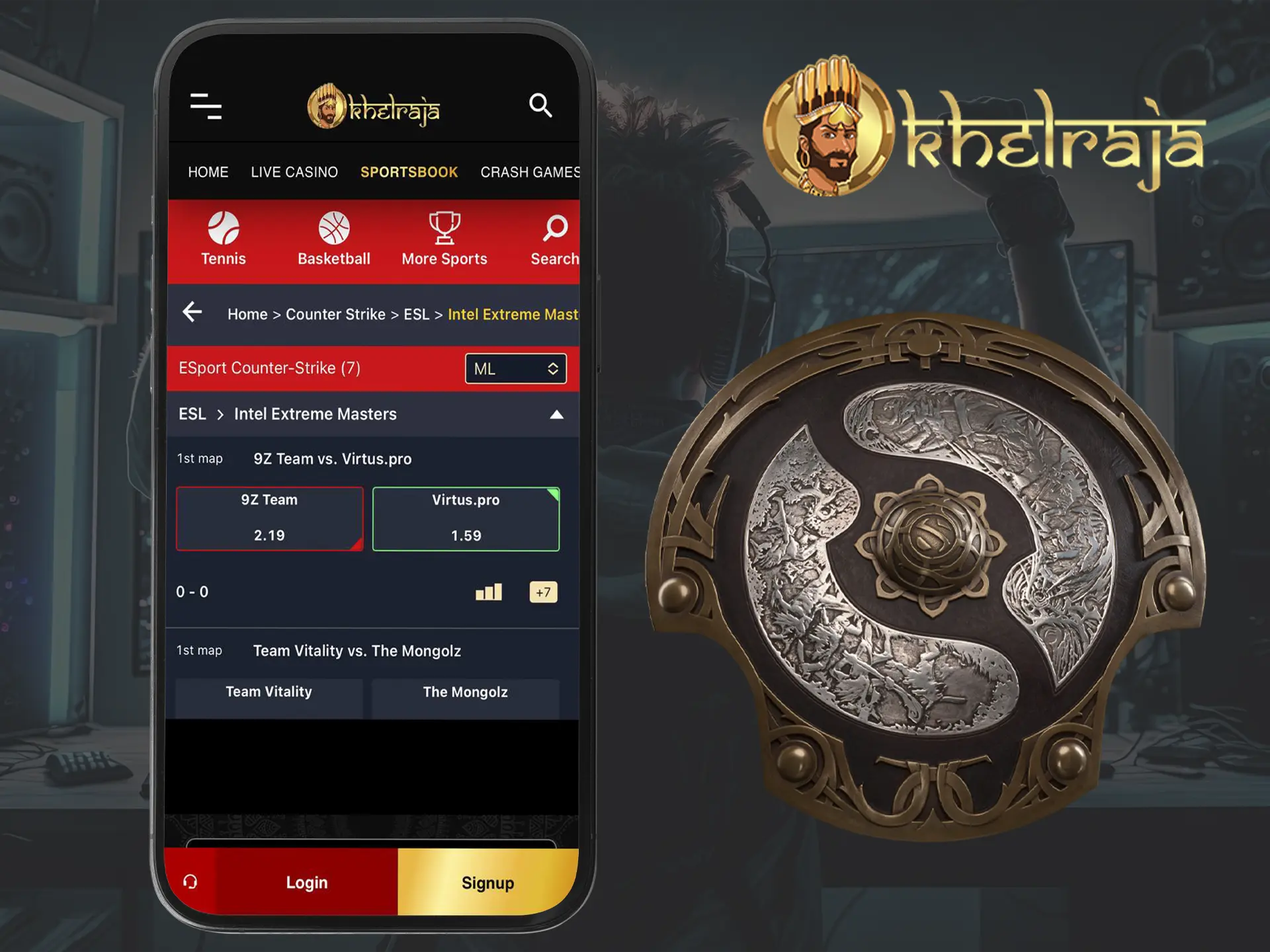 Watch the tactics of cyber sports teams and make your outcomes in the Khelraja app.