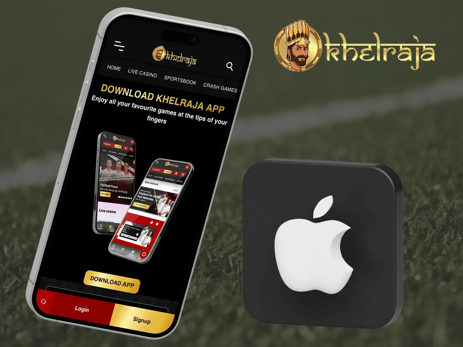 Experience the convenient and fast Khelraja app for iOS devices.