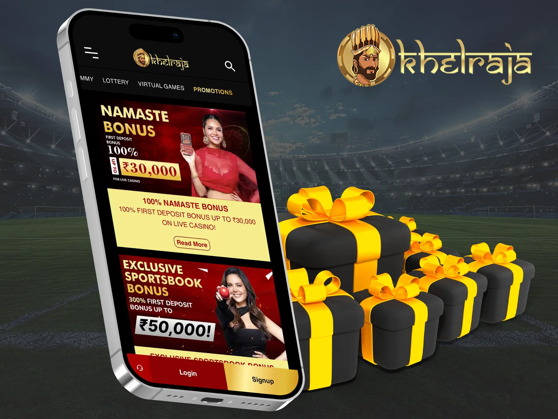 Take advantage of bonuses from Khelraja that will significantly increase your balance.