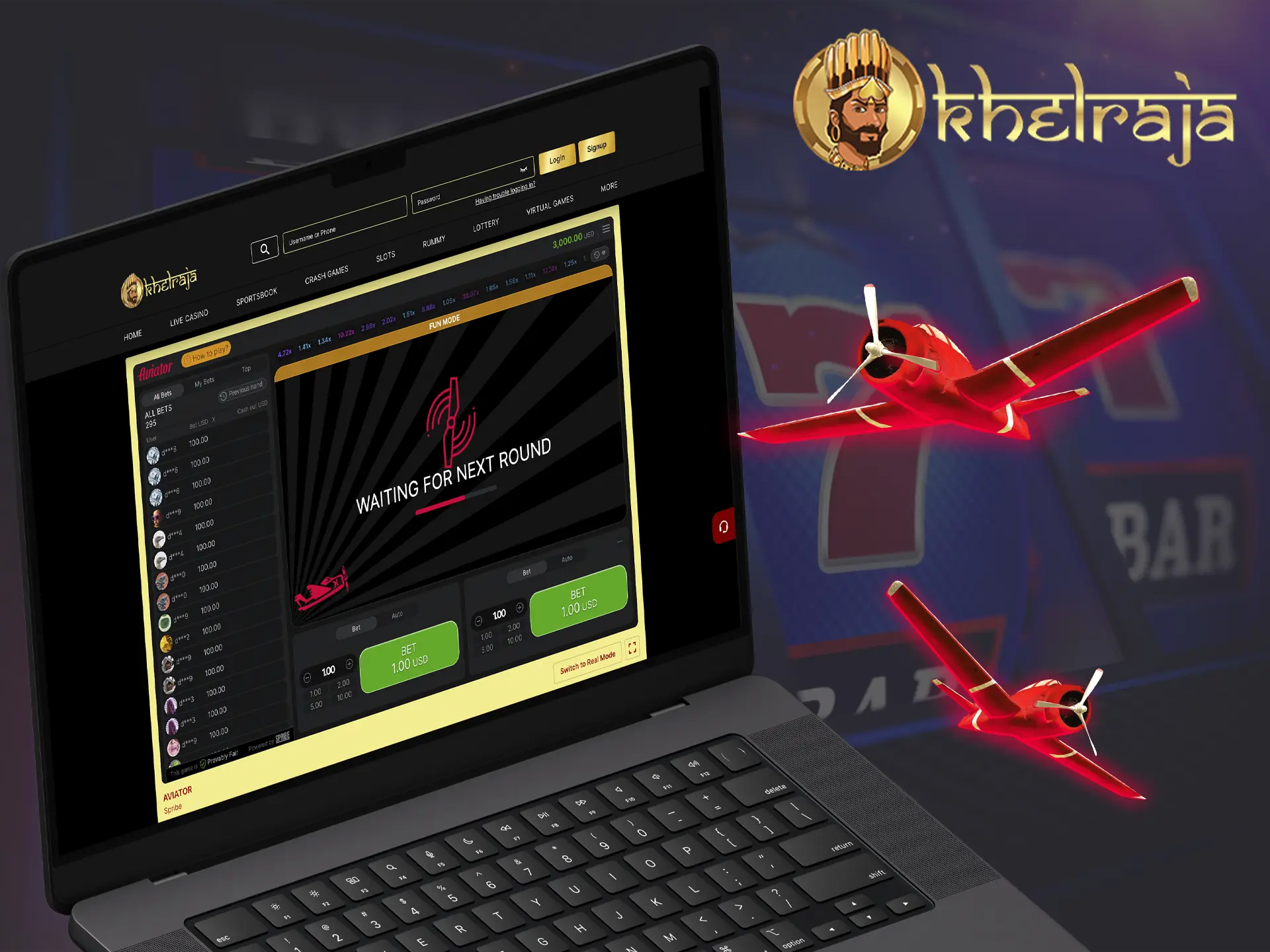 Be careful and make your withdrawals on time in the Aviator game from Khelraja Casino.