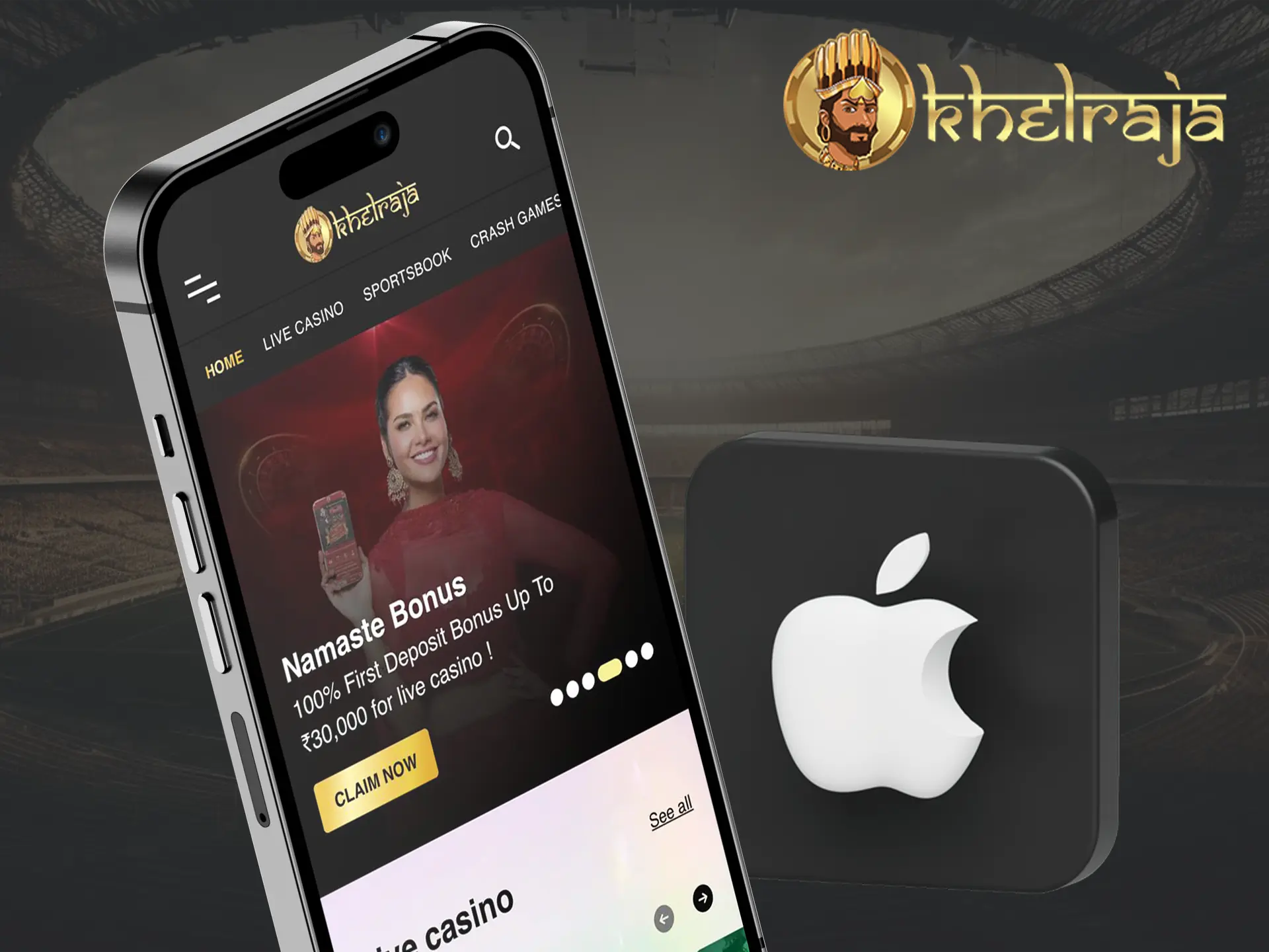 Stability and high performance, you'll find it all in the Khelraja app for iOS.