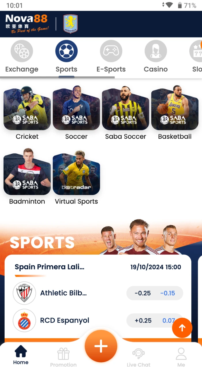 Can I bet on sports at Nova88 online casino.