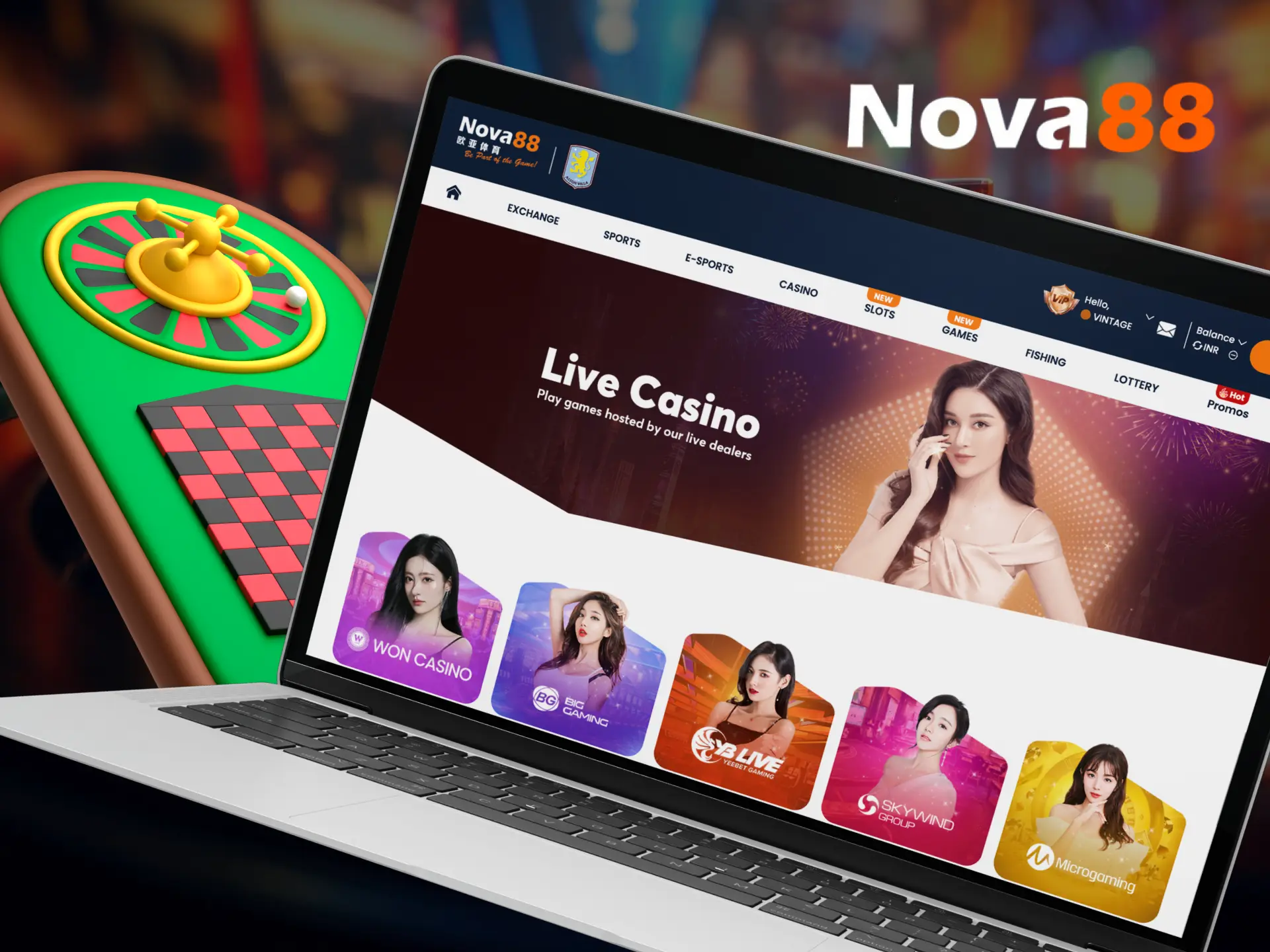 What table games are there at the Nova88 online casino.