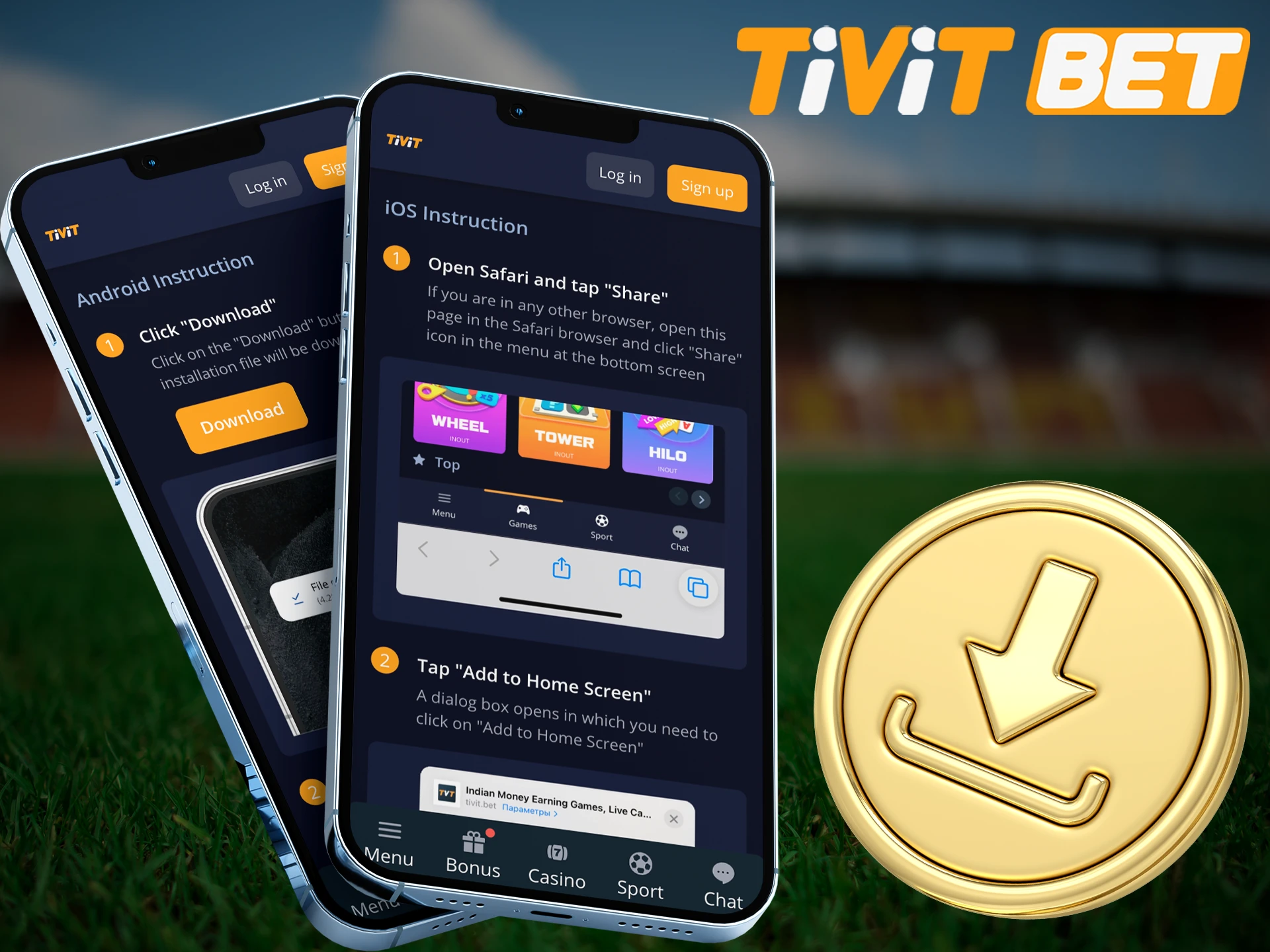 Learn how to install the Tivitbet app on your smartphone.