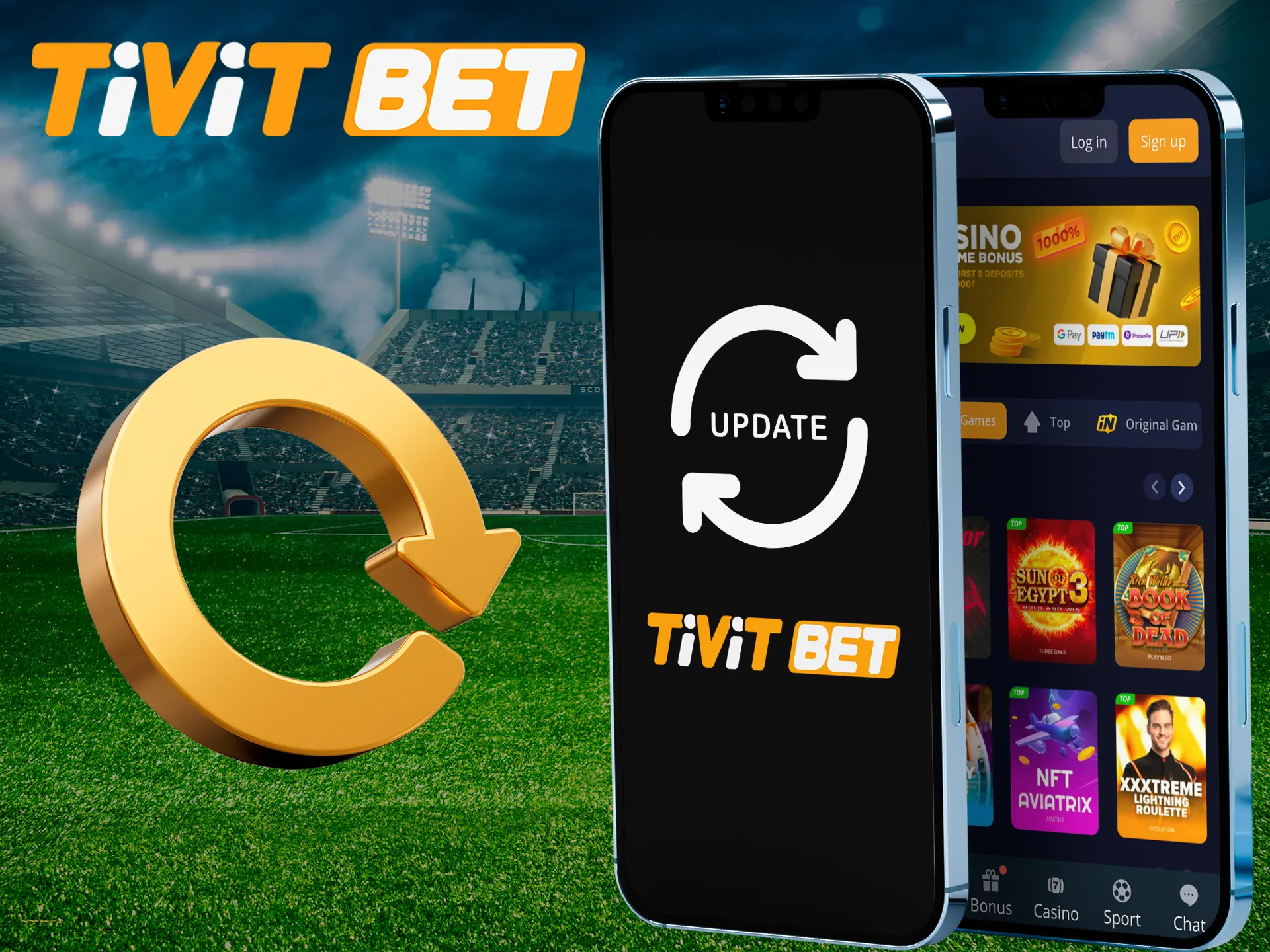 Use only the latest version of the Tivitbet app.