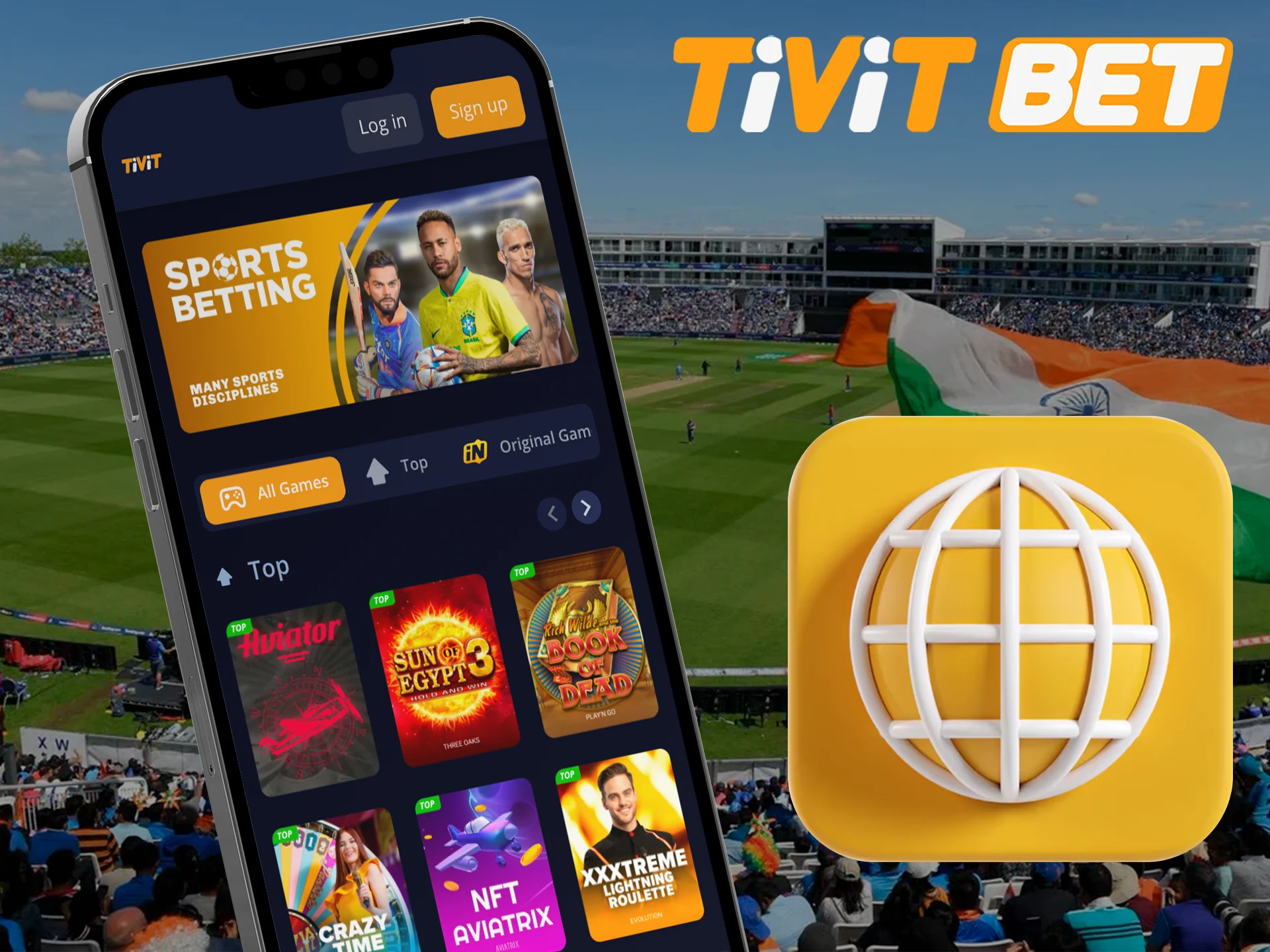 Use the mobile version if you don't have the Tivitbet app.