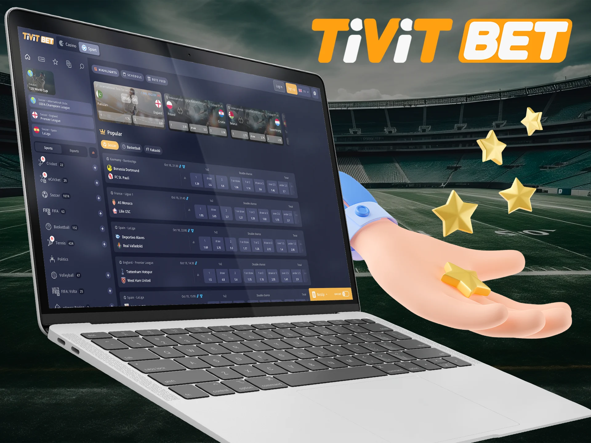 Find out what benefits await Tivitbet players.