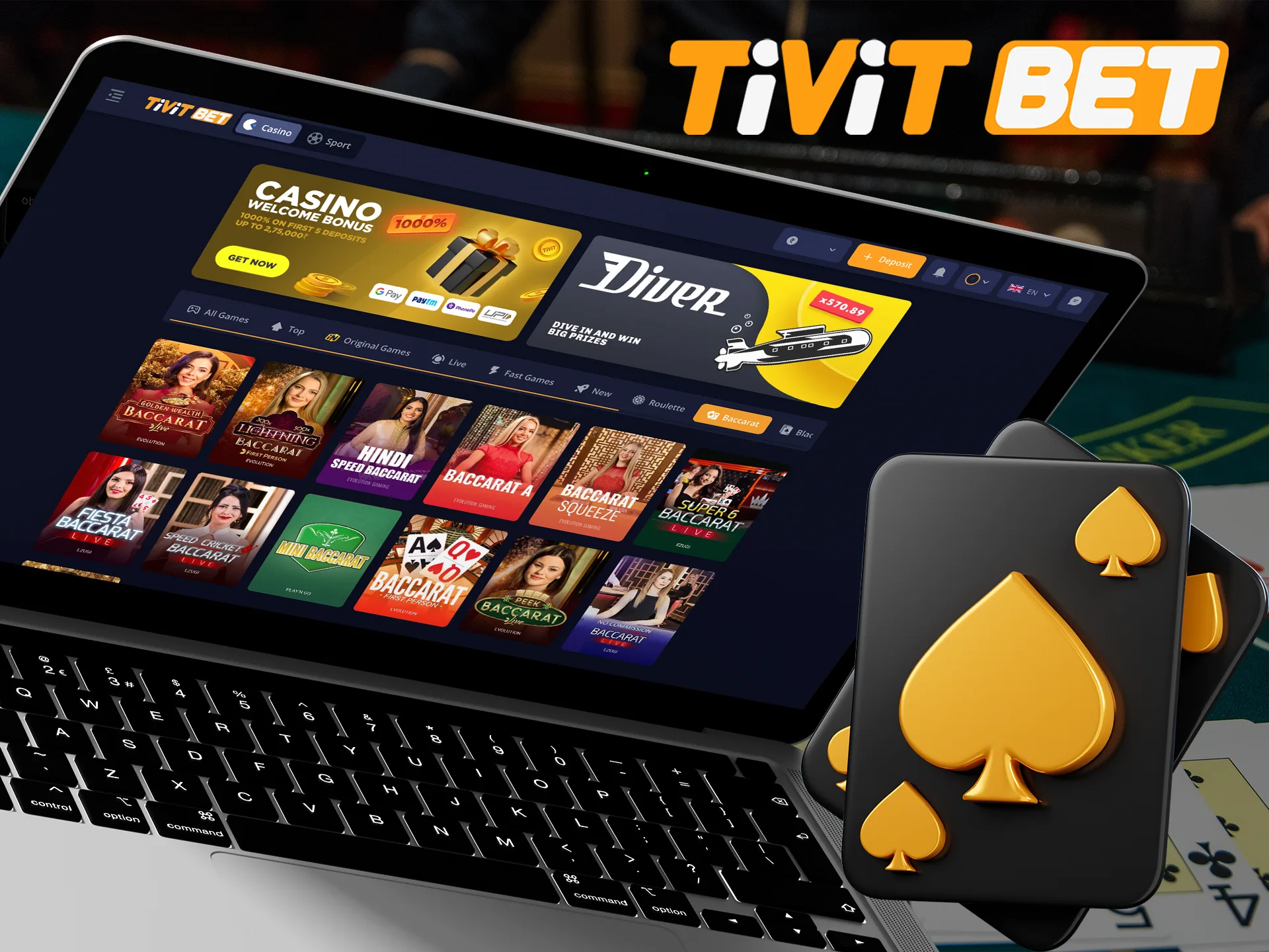 Collect the best combinations in card games at Tivitbet.