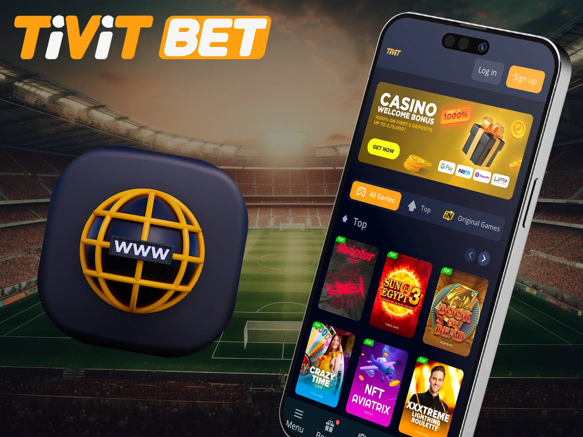 Get to know the mobile version of the Tivitbet website.