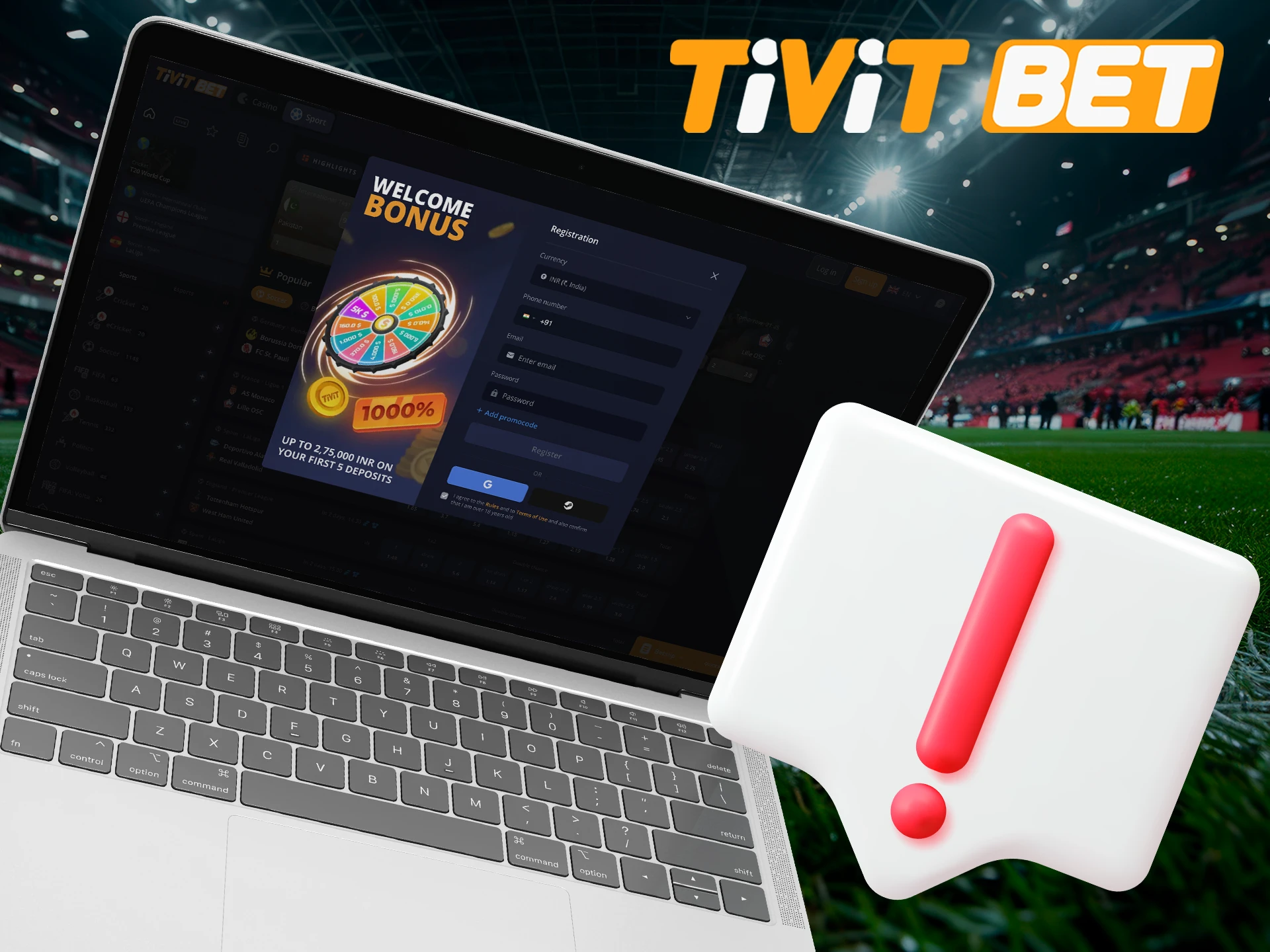 Find out what problems are possible when registering with Tivitbet.