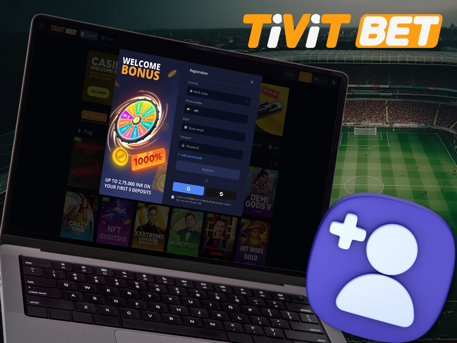 Learn how you can register with Tivitbet.