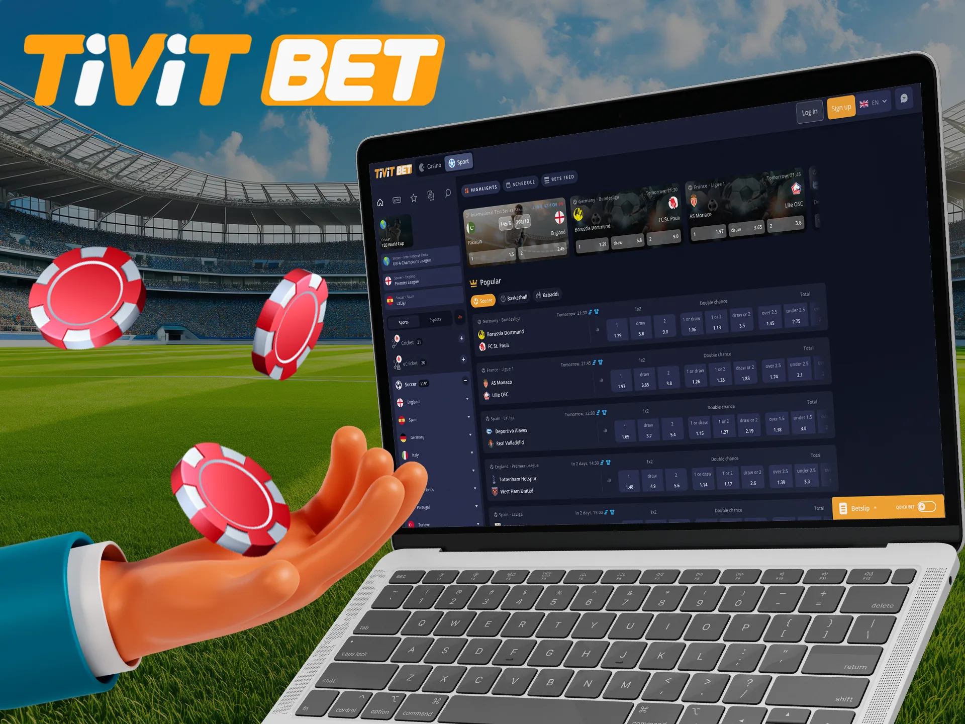 Start betting and you're bound to get lucky at Tivitbet.