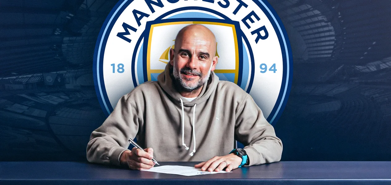 Pep Guardiola signs contract extension at Manchester City 