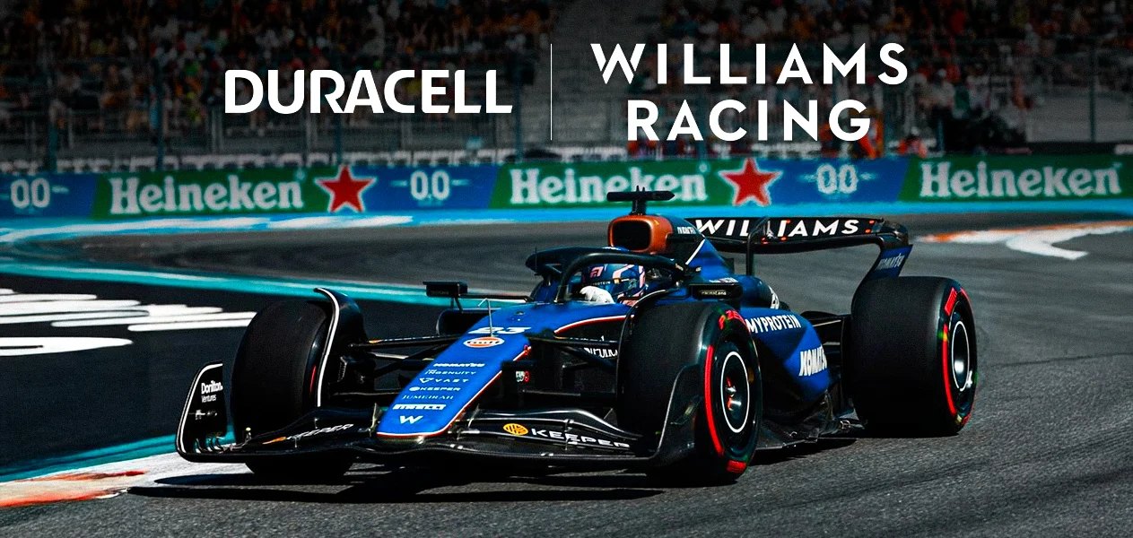 Williams Racing extends Duracell deal