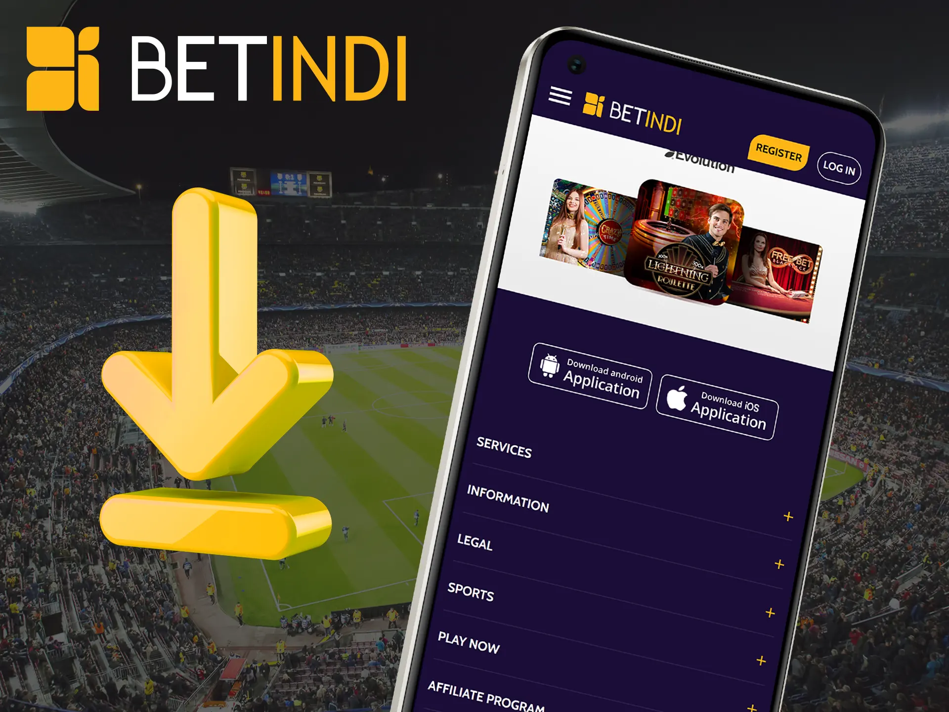 You can install the Betindi app in a few easy steps.