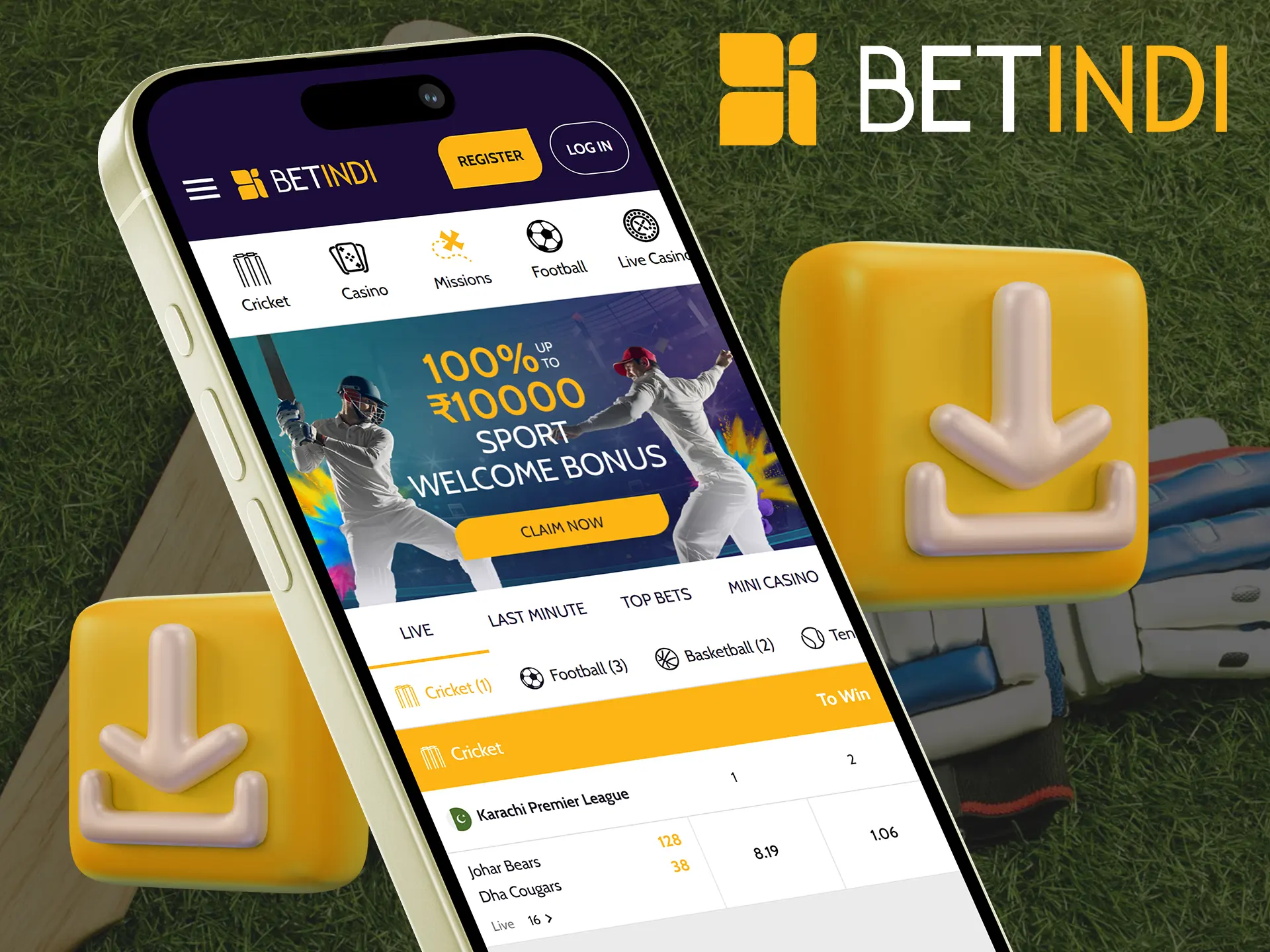 To download the update, go to the Betindi app.