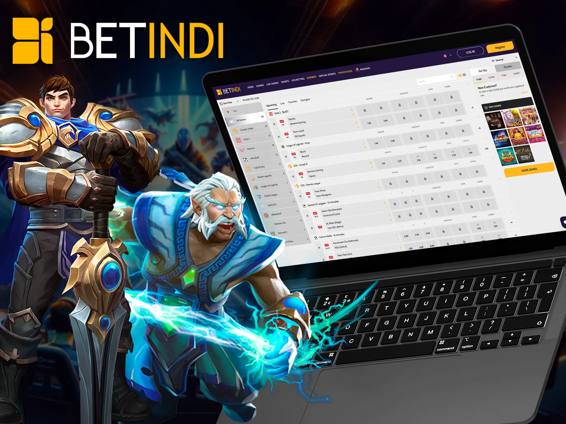 Keep an eye on esport tournament betting with Betindi.