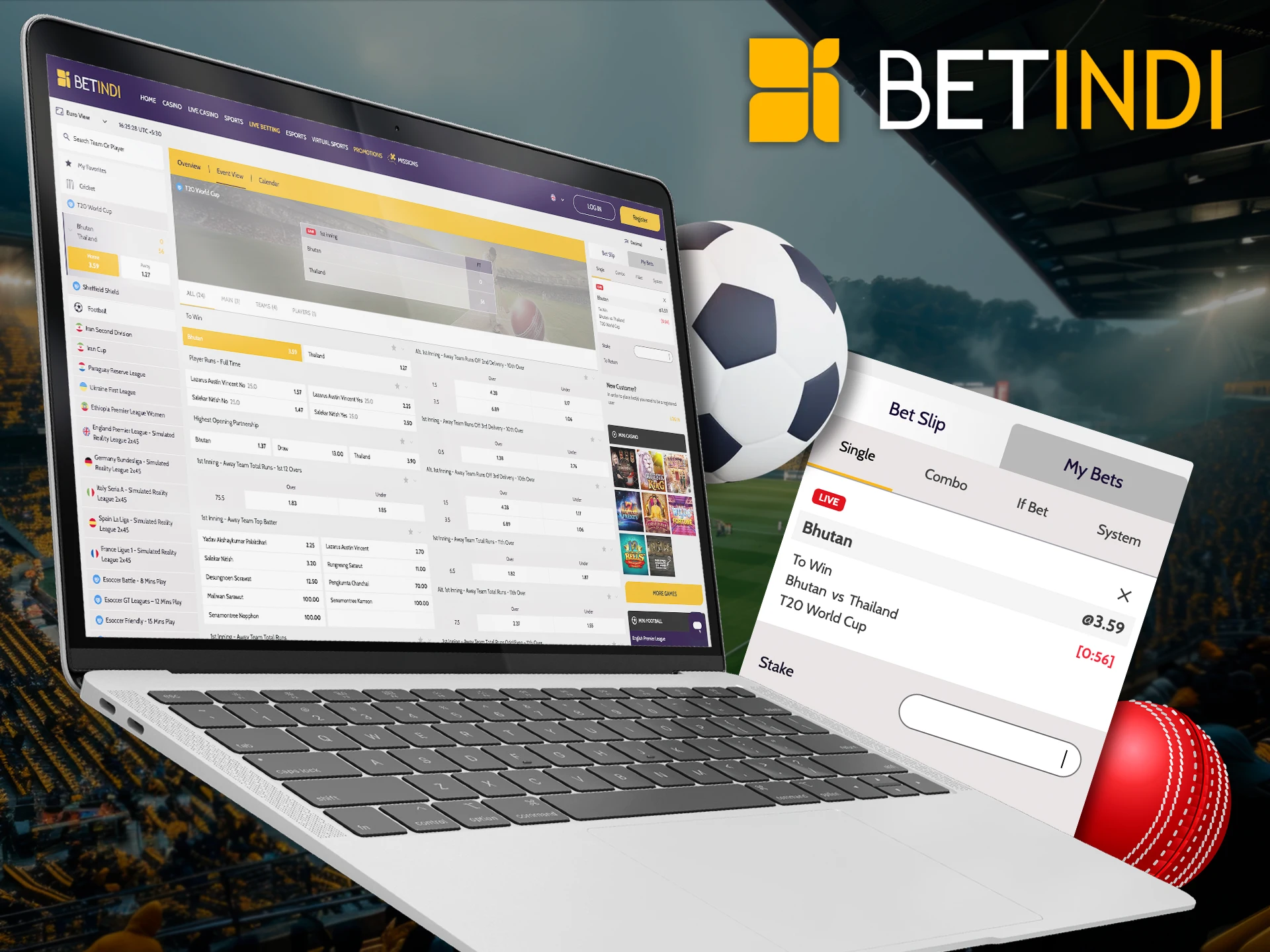 Create a betting prediction and luck will help you at Betindi.