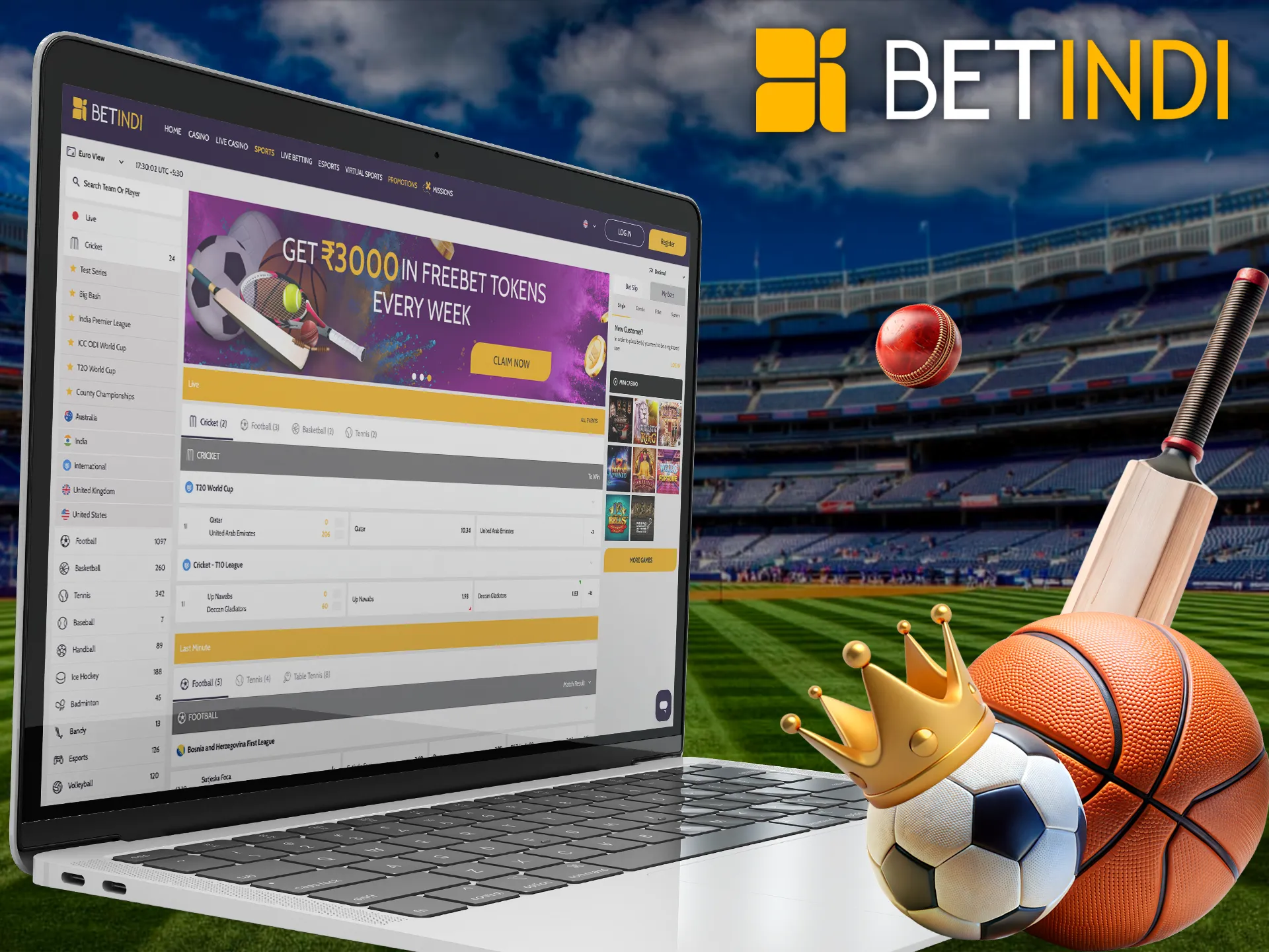 Use the betting options for more correct bets in Betindi.