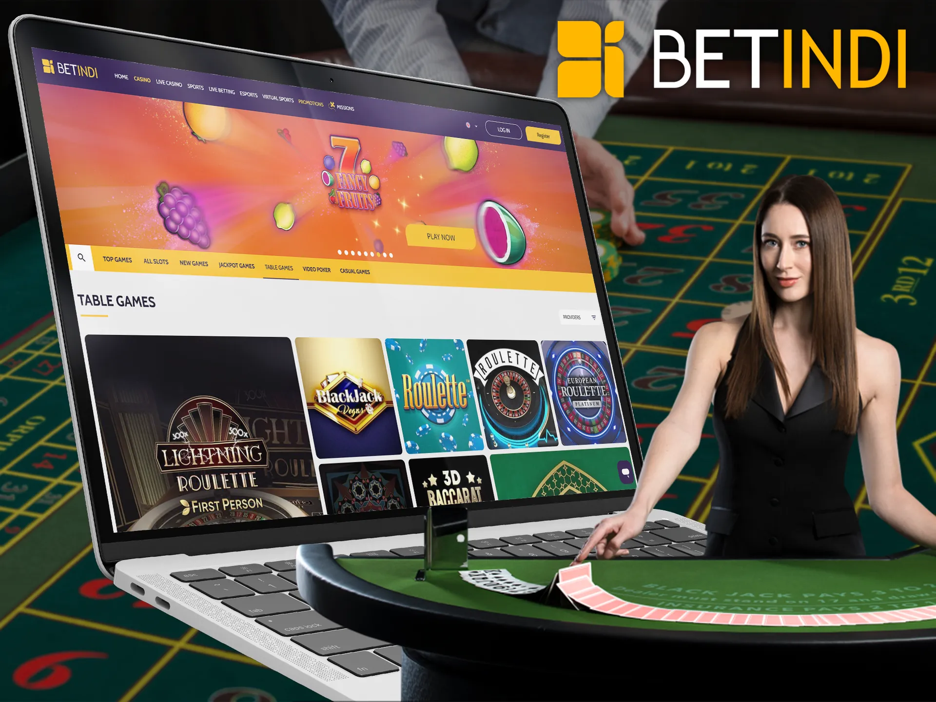 Betindi has a wide selection of table games for every user.