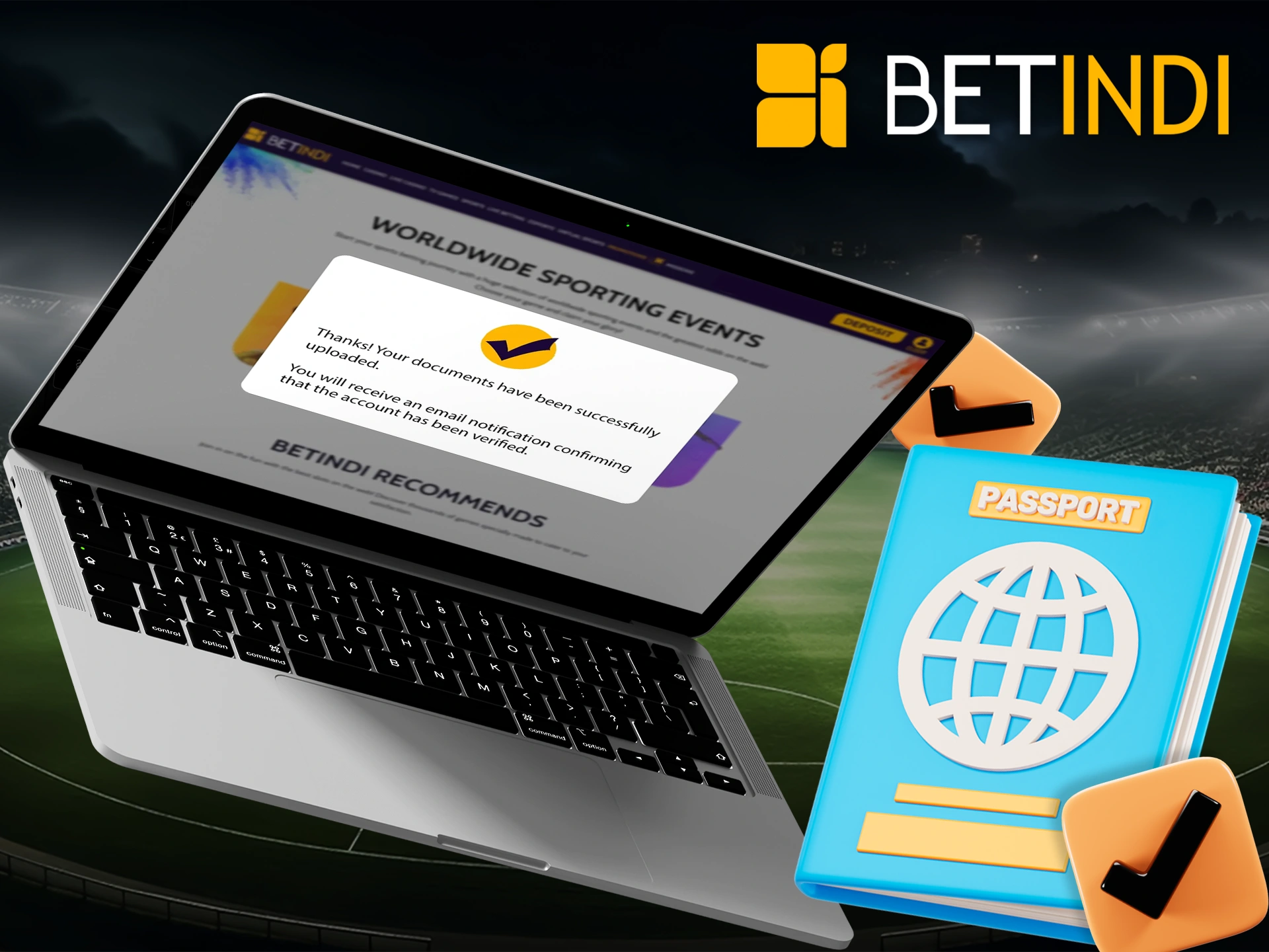 Confirm the necessary documents to start betting at Betindi.