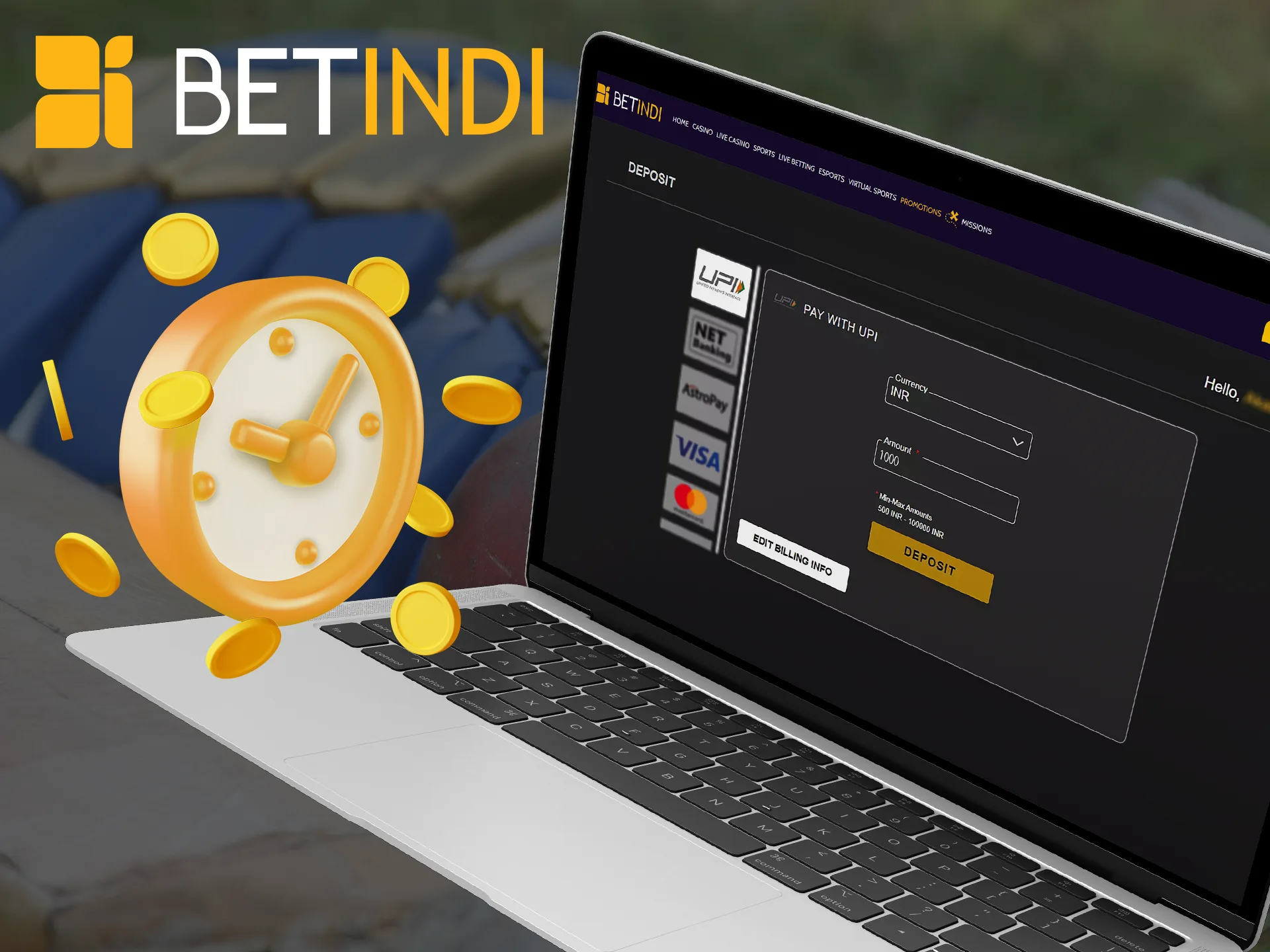 Familiarize yourself with the deposit limits on Betindi.