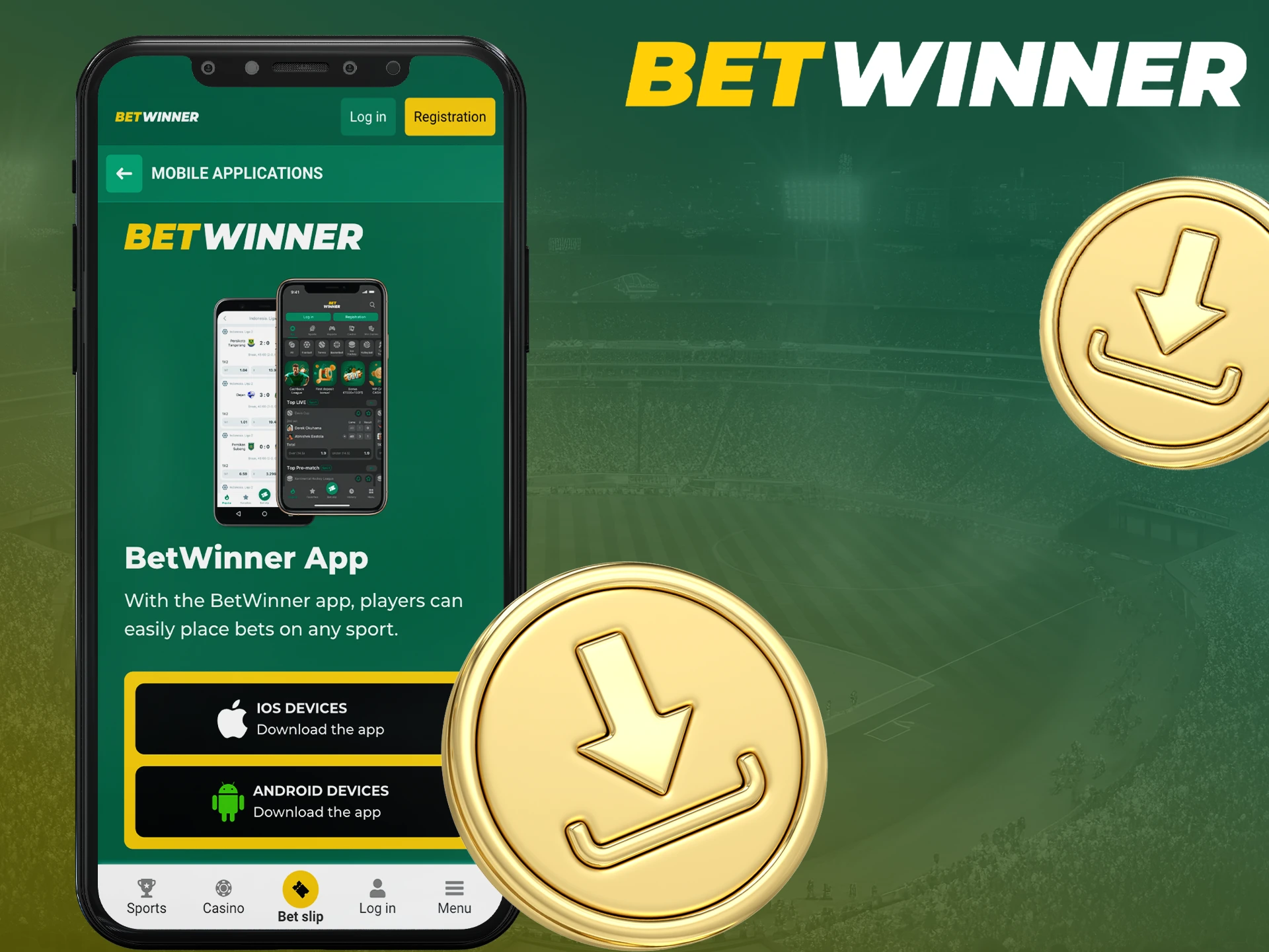 Read the instructions on how to install the Betwinner app.