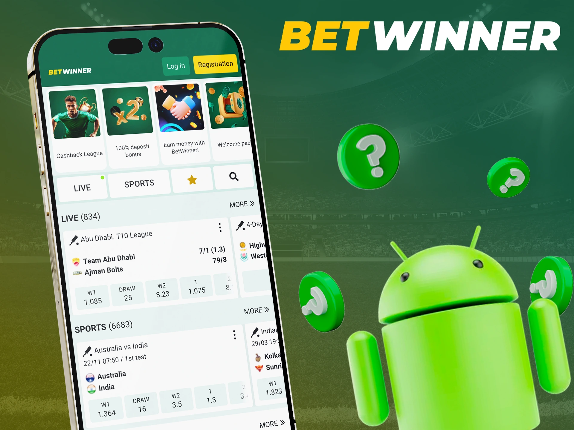 Find out more about the Betwinner app for Android.