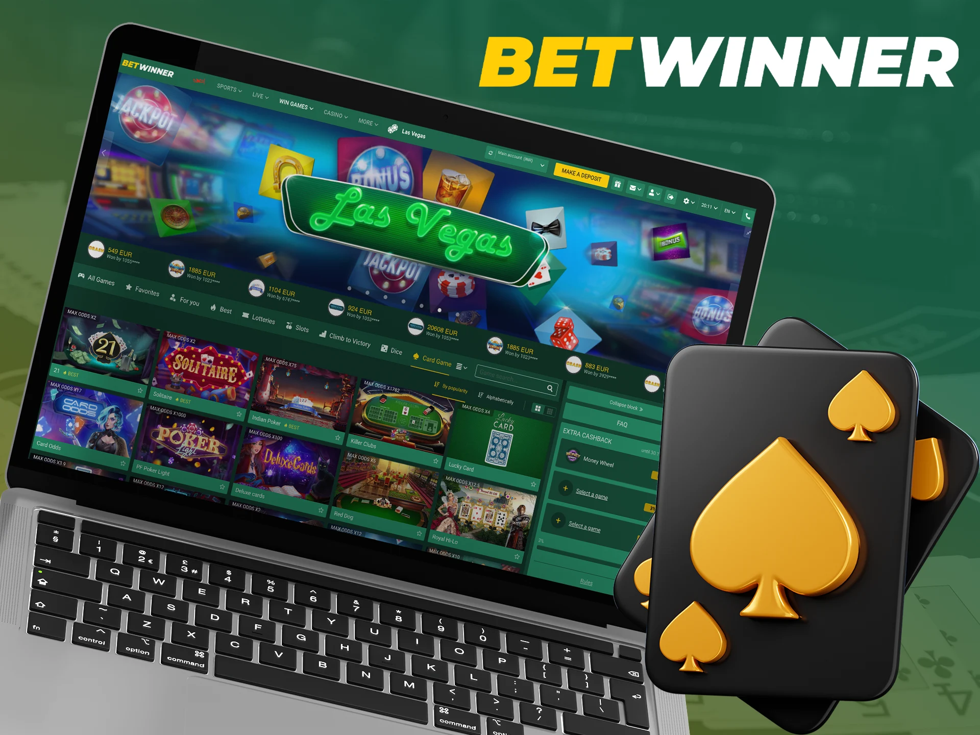 Collect the best combinations in card games and become the best at Betwinner.