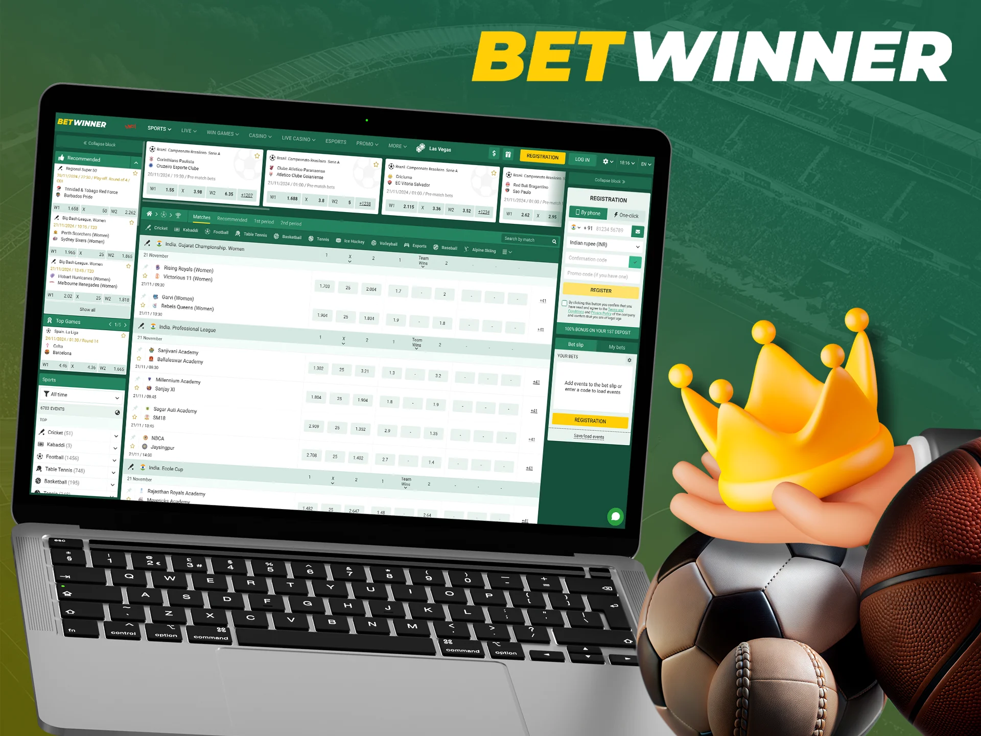 Choose the right options for your betting success at Betwinner.