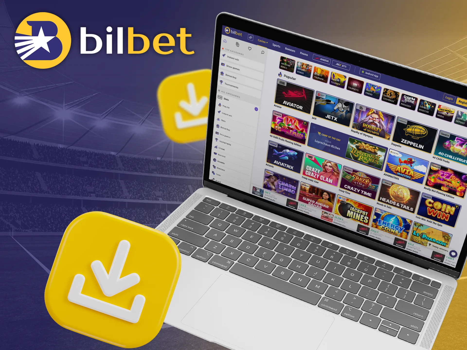 Play Bilbet using the handy PC site.