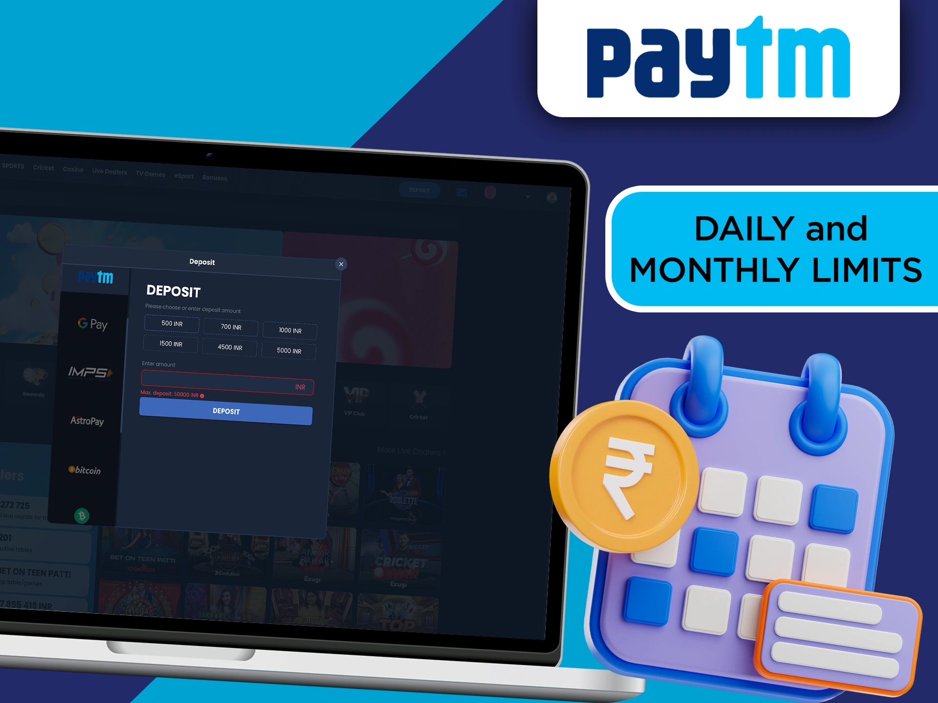 Familiarize yourself with the daily and monthly payment limits in Paytm.