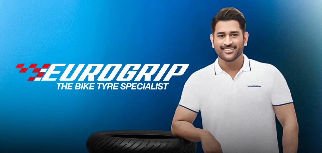 MS Dhoni Eurogrip Tyres