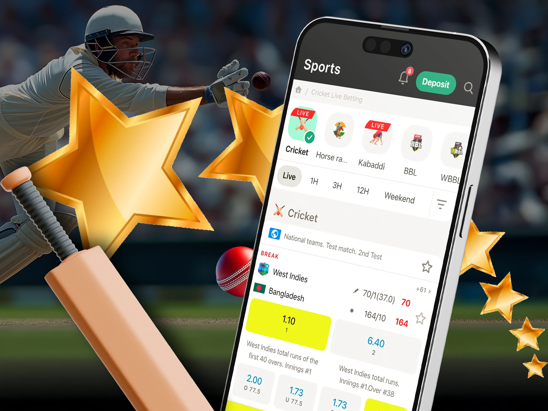 Cricket betting apps are adaptive and very user-friendly for everyday use.