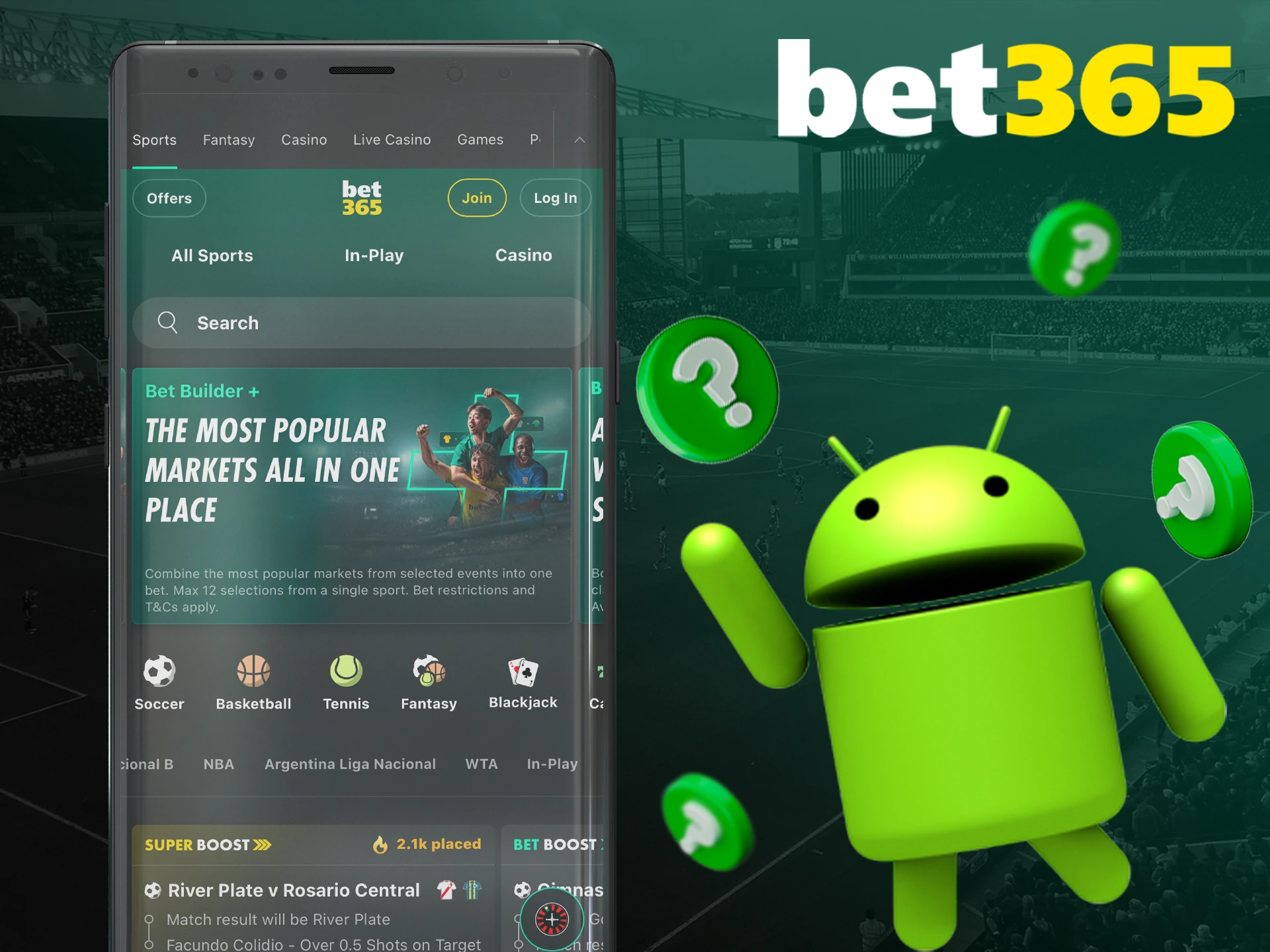 Learn more about bet365 android app.