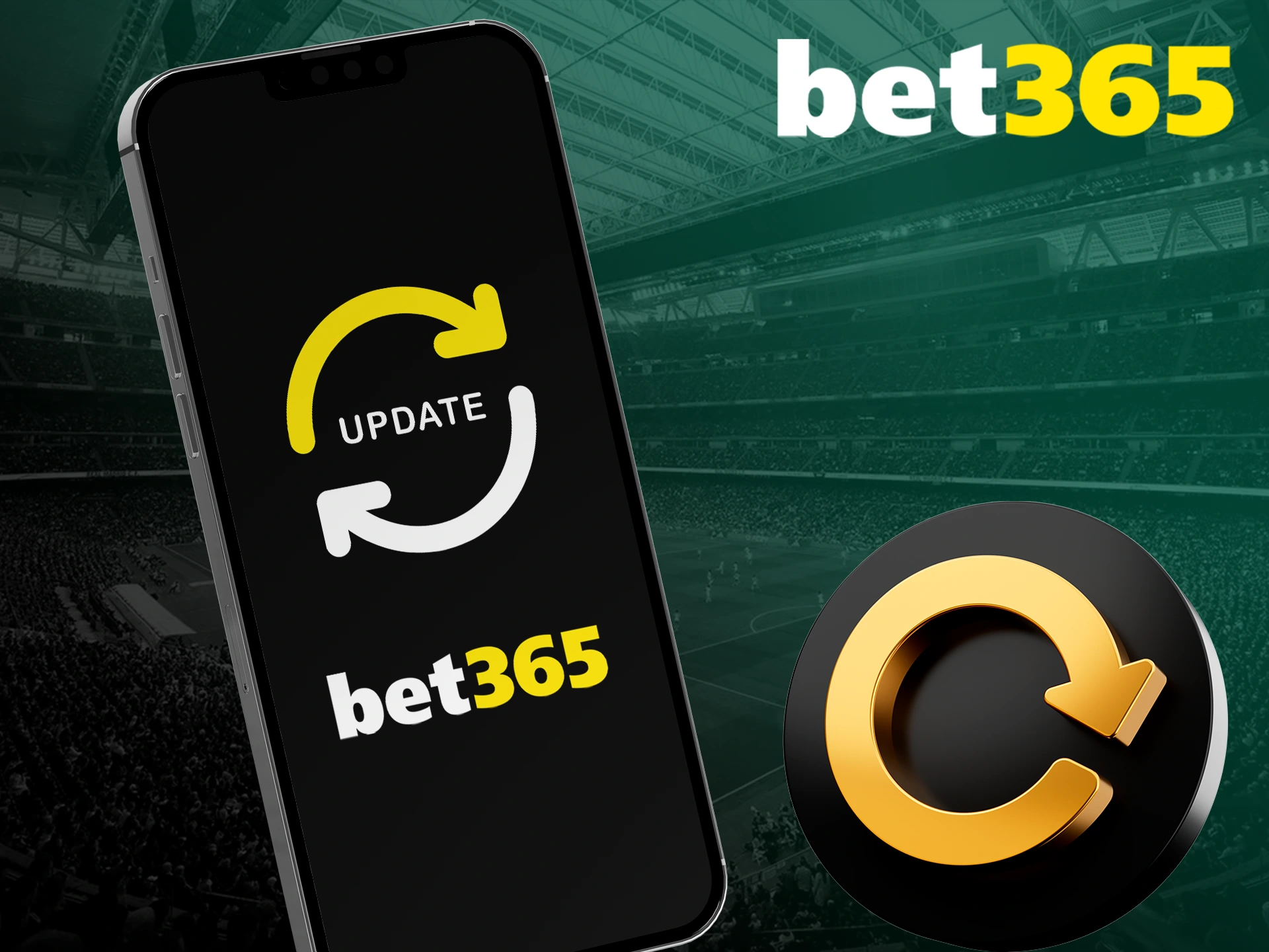 Update the bet365 app to the latest version so you don't miss an important bet.