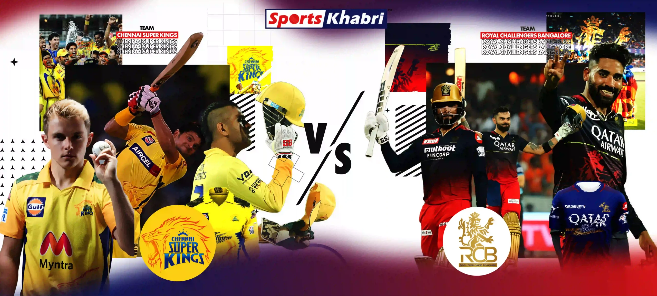 Find out which team is better Chennai Super Kings vs Royal Challengers Bangalore.