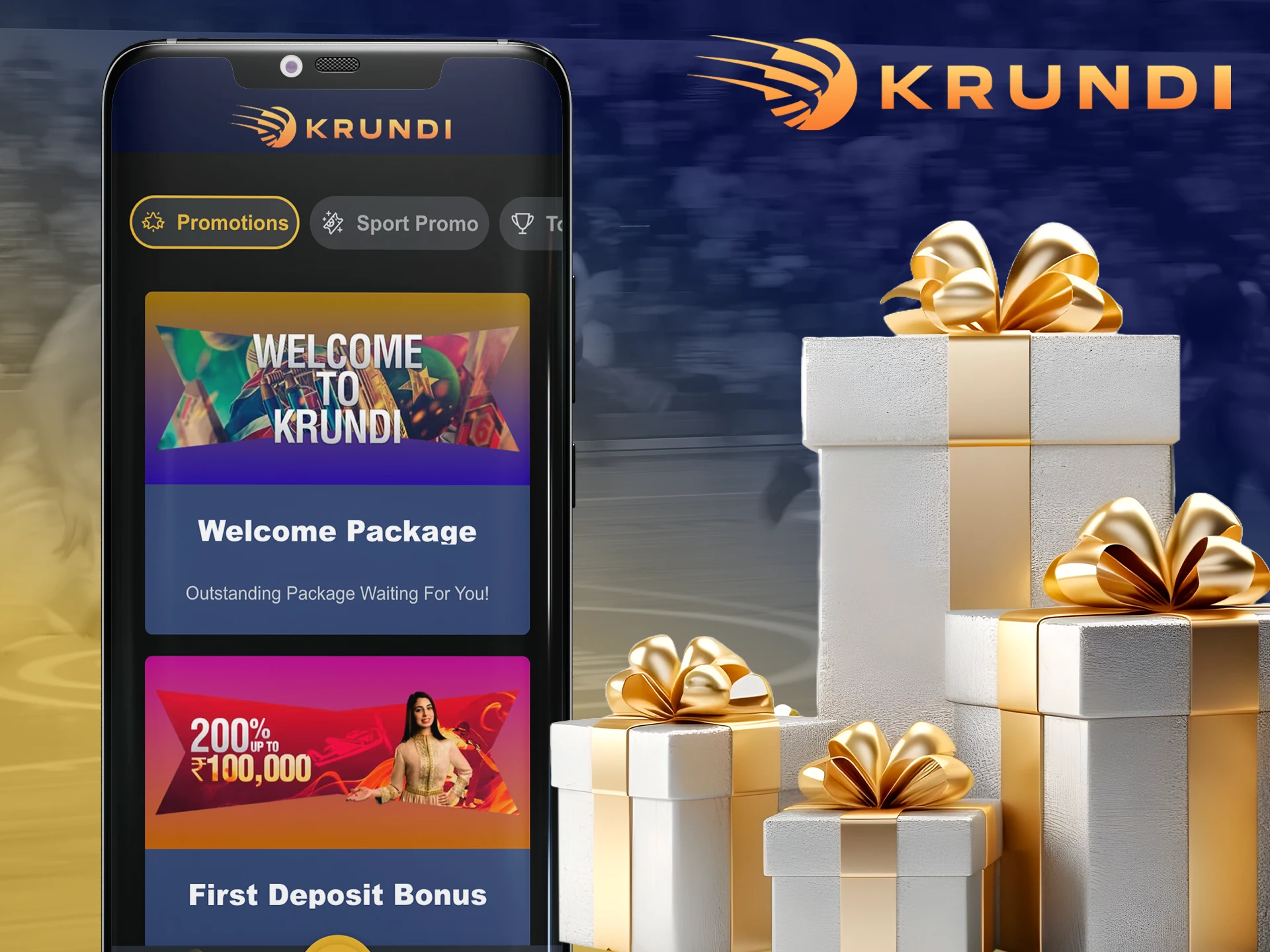 The best bonuses for Krundi users are waiting in the app.