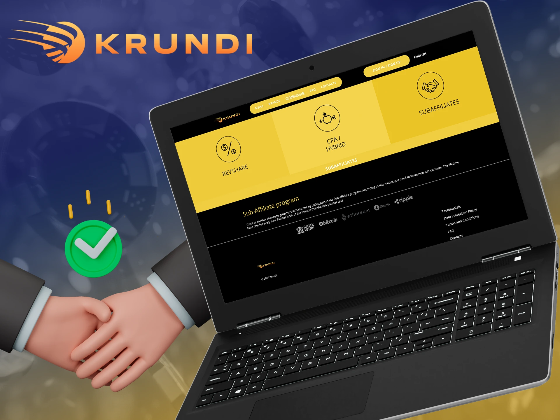 Take part in Krundi Affiliate programme and start earning.