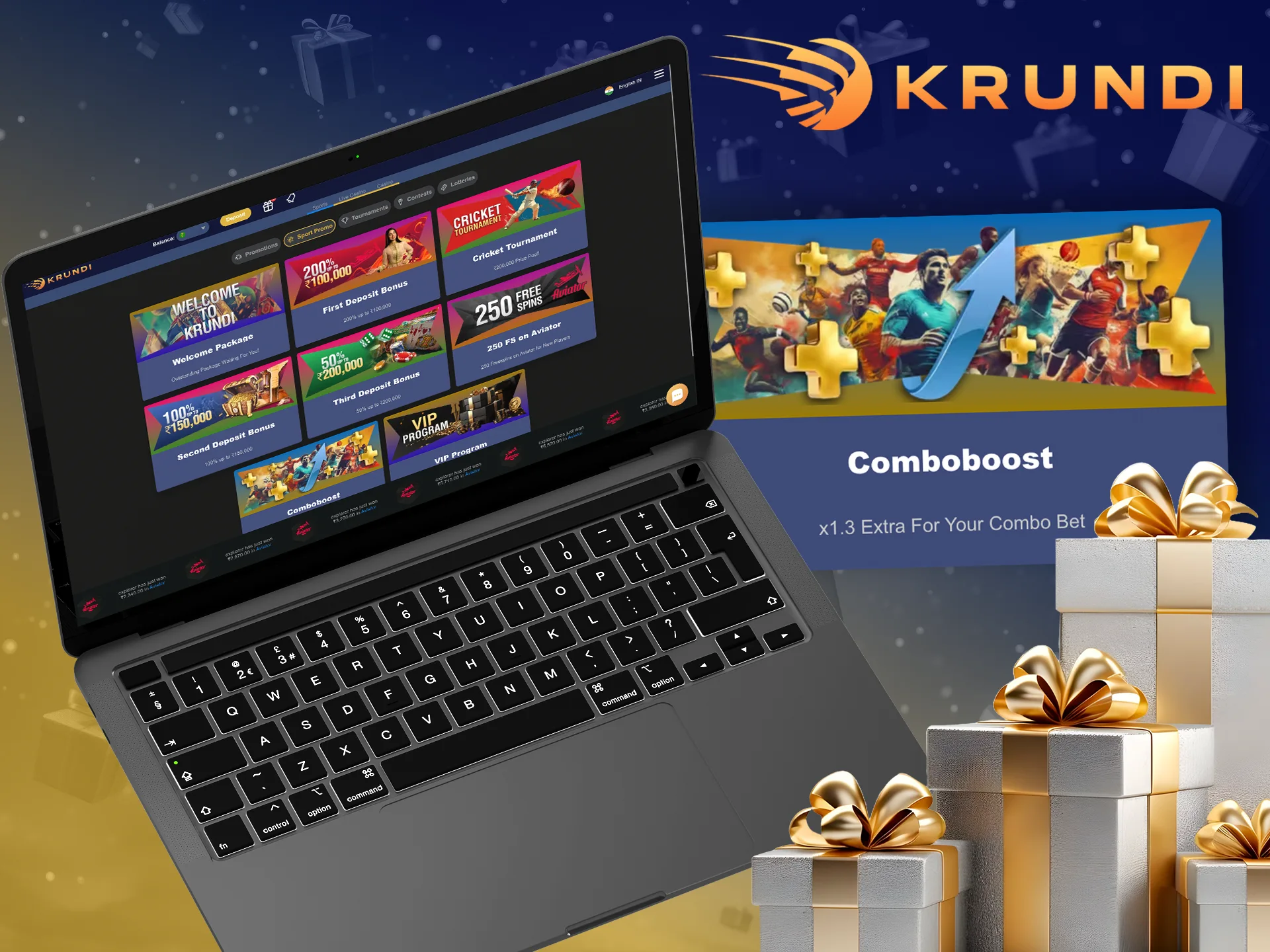 Explore the betting bonuses in the Sports Promos section on Krundi.