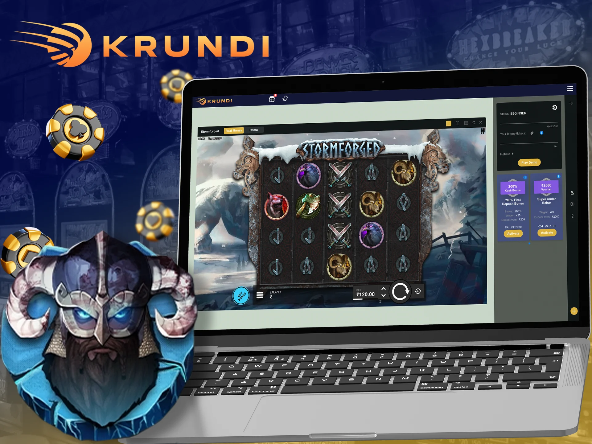 Try to win at StormForged with Krundi.