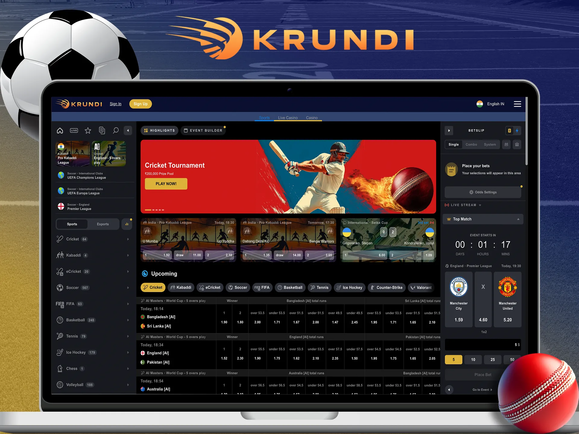 Get to know the official betting site for Krundi.