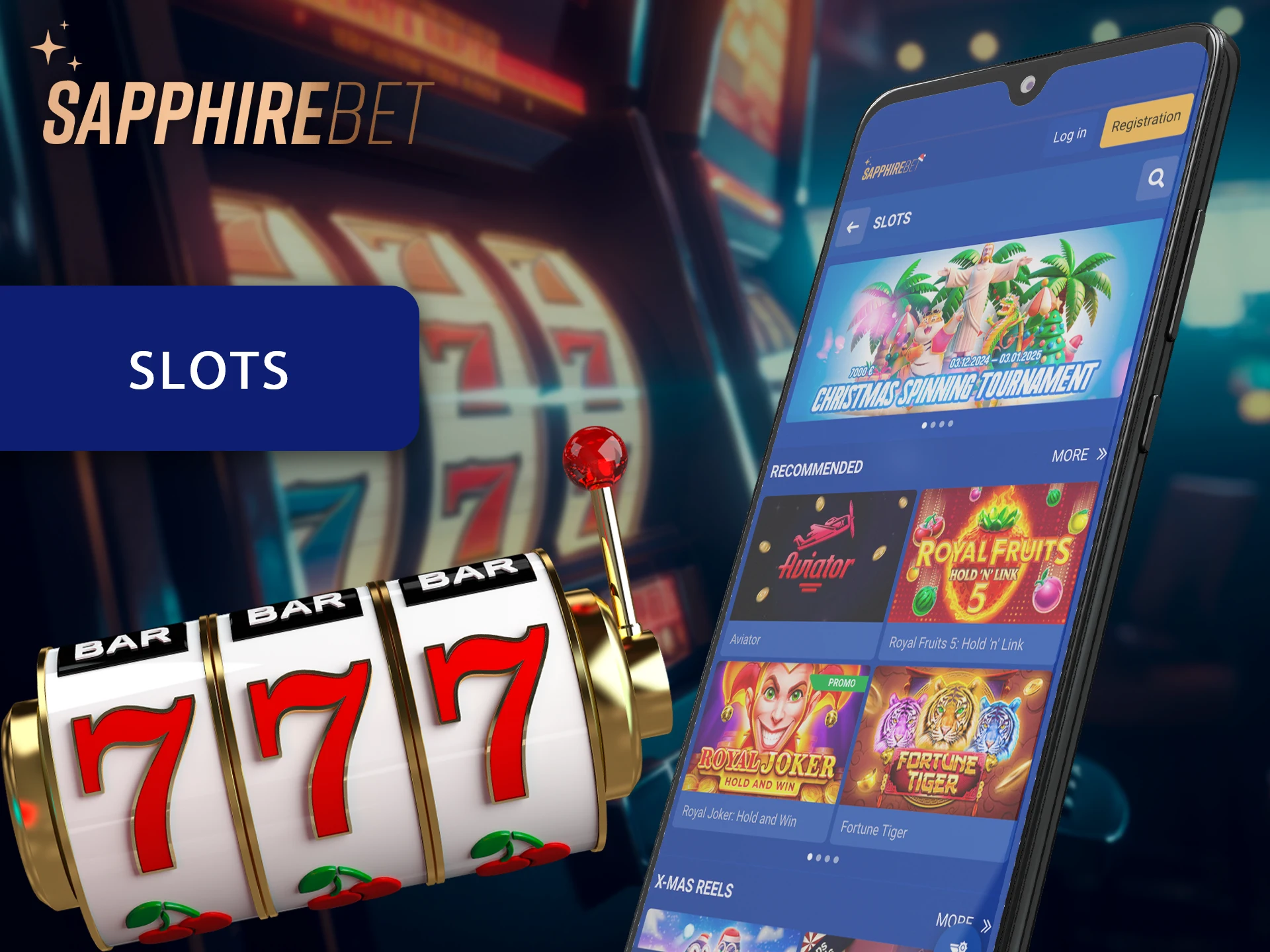 In the Sapphirebet app you will find the best games in the slots section.